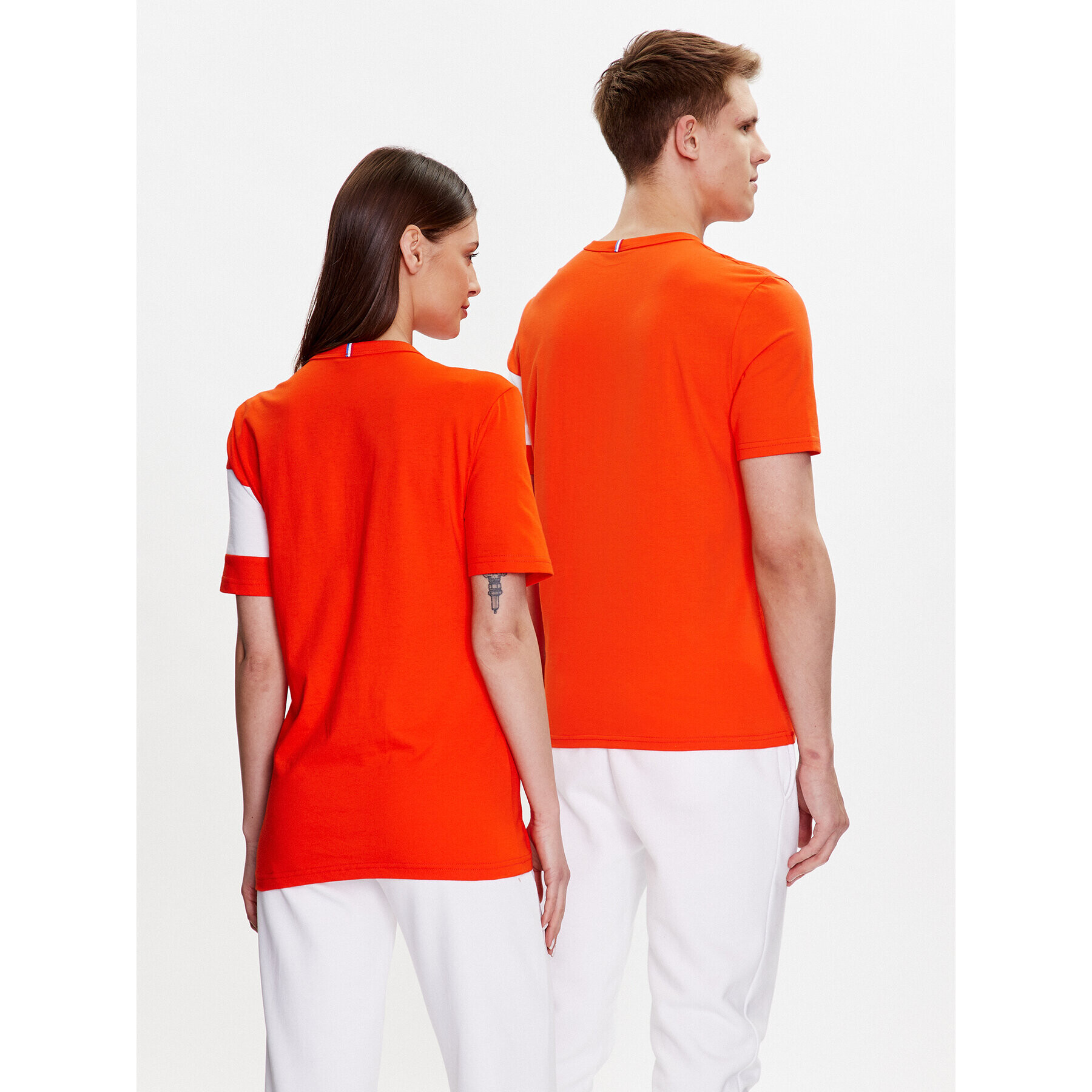 Le Coq Sportif T-Shirt Unisex 2310362 Oranžová Regular Fit - Pepit.cz