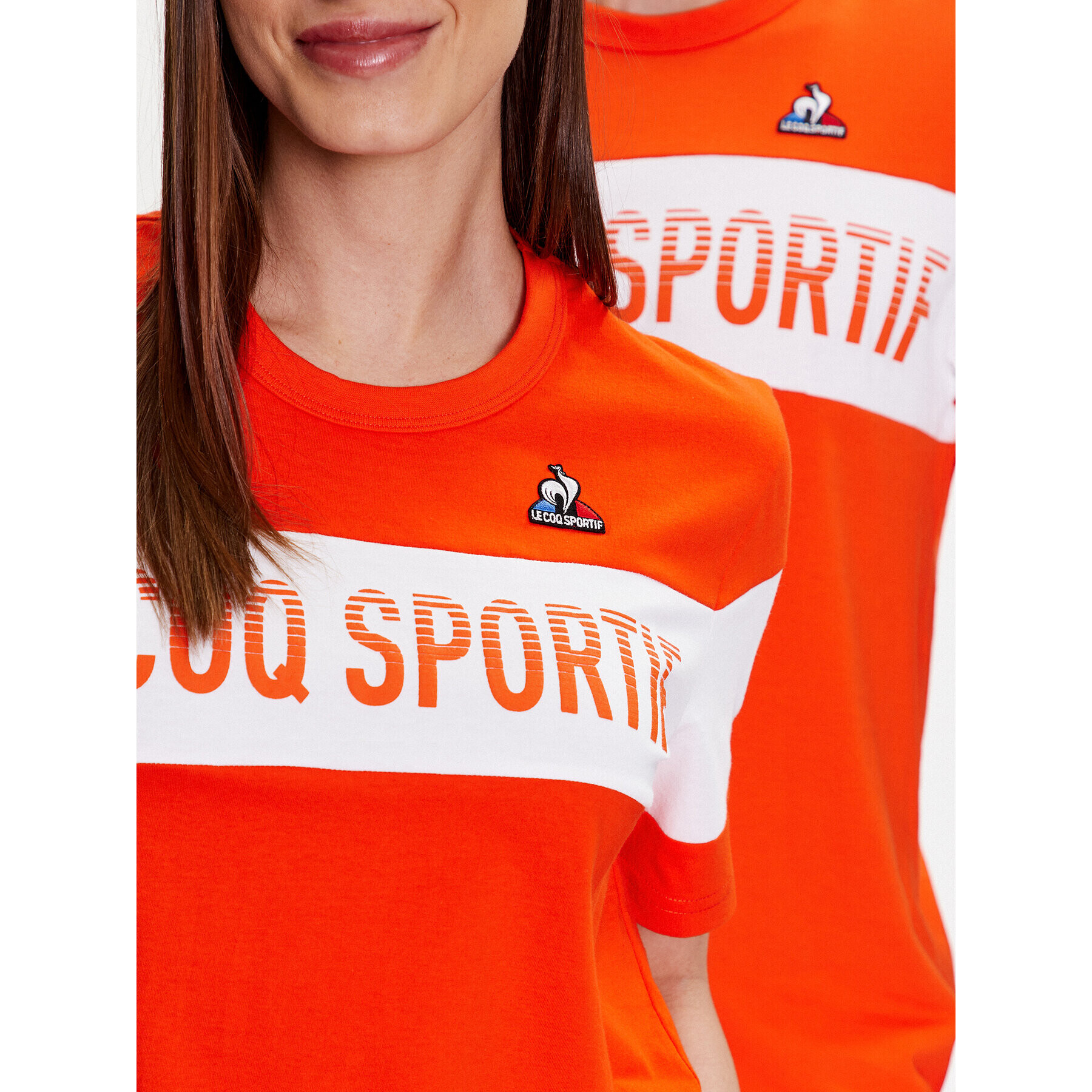 Le Coq Sportif T-Shirt Unisex 2310362 Oranžová Regular Fit - Pepit.cz