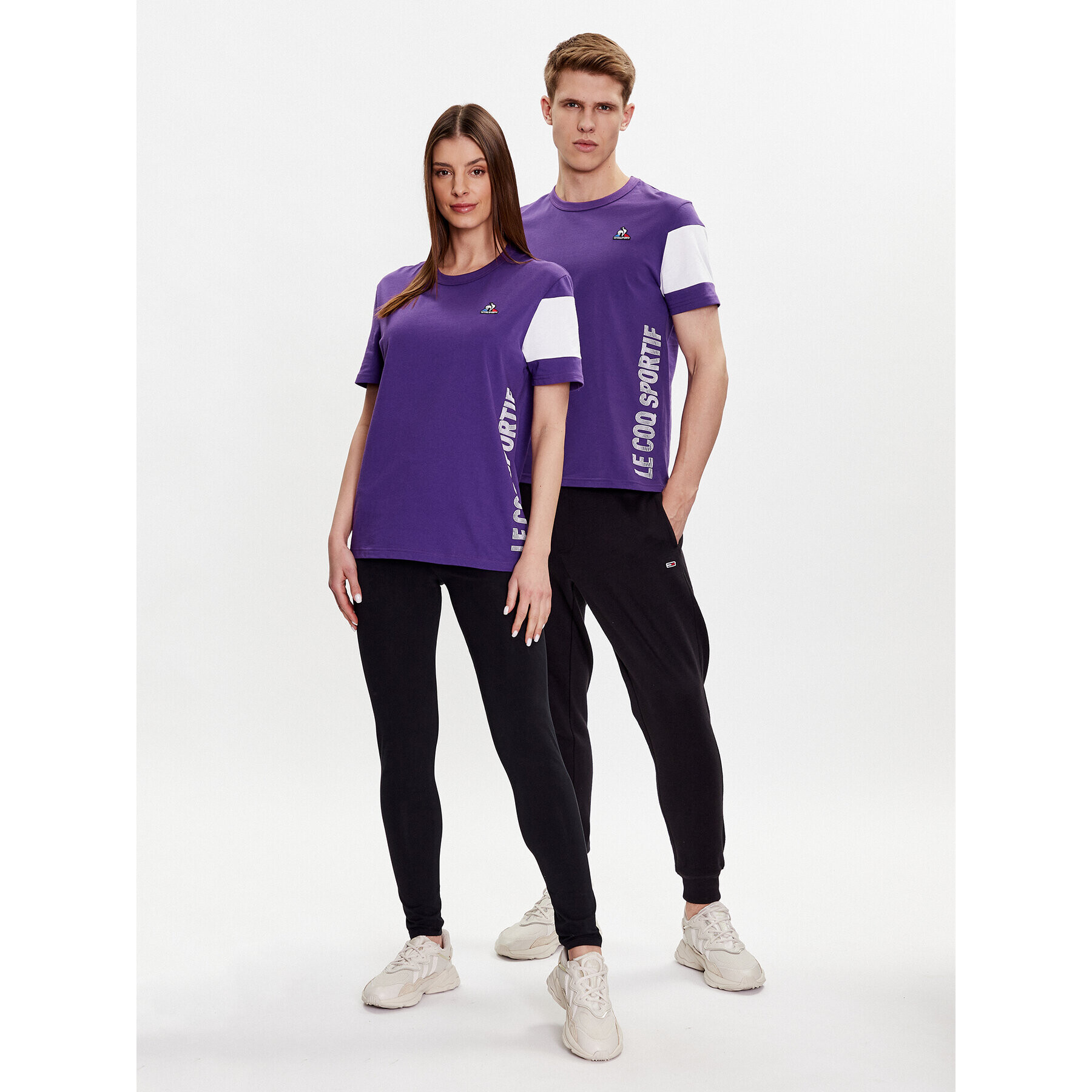 Le Coq Sportif T-Shirt Unisex 2310413 Fialová Regular Fit - Pepit.cz