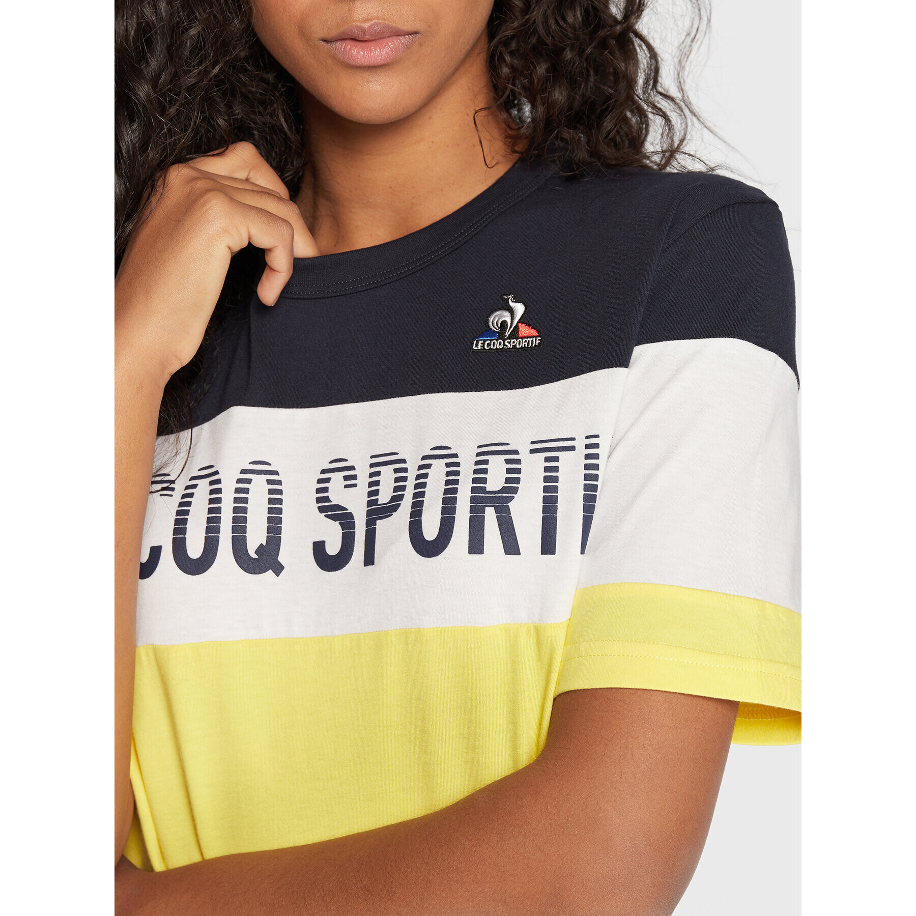 Le Coq Sportif T-Shirt Unisex Saison 2 2220294 Žlutá Regular Fit - Pepit.cz