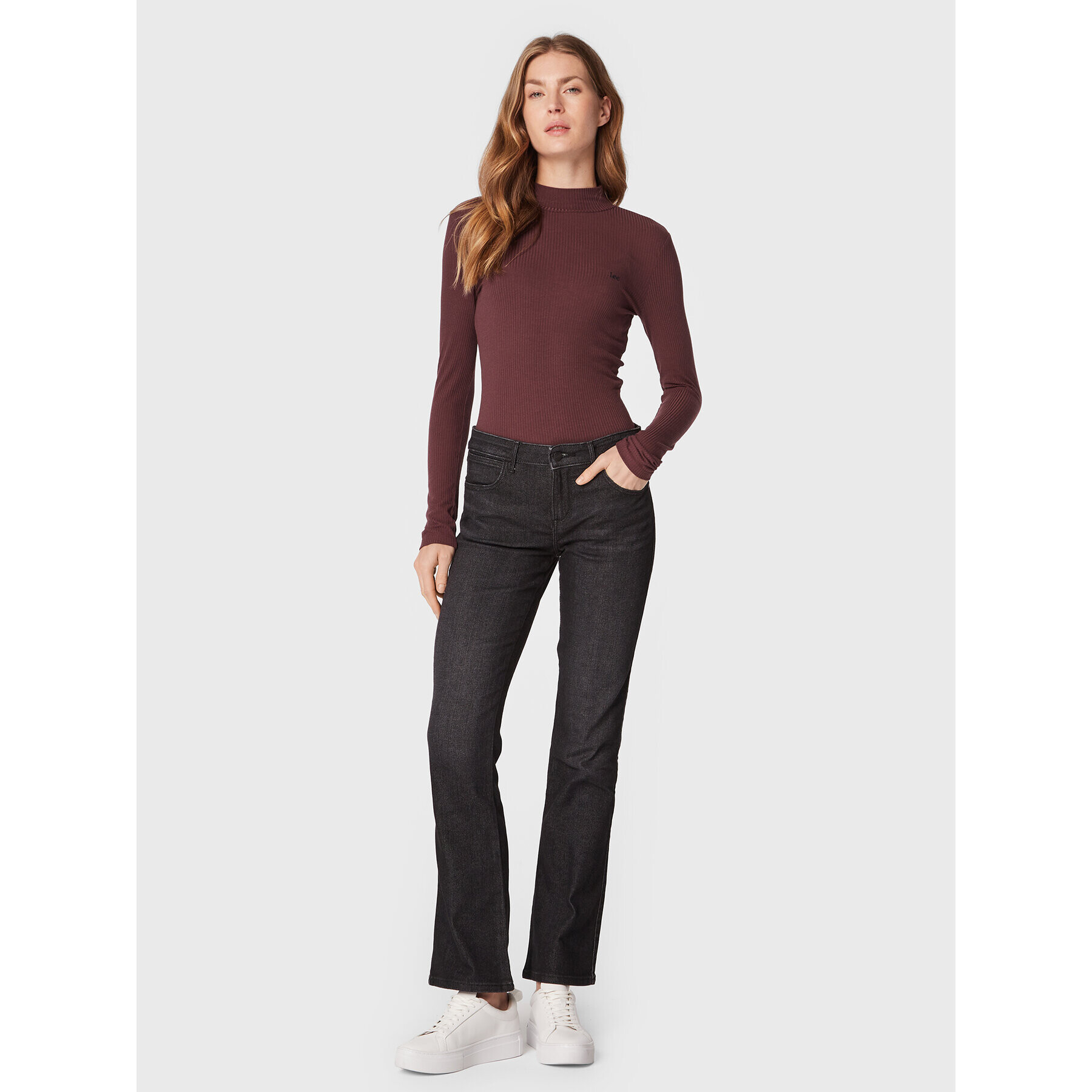 Lee Halenka L40HIP34 112320879 Hnědá Slim Fit - Pepit.cz