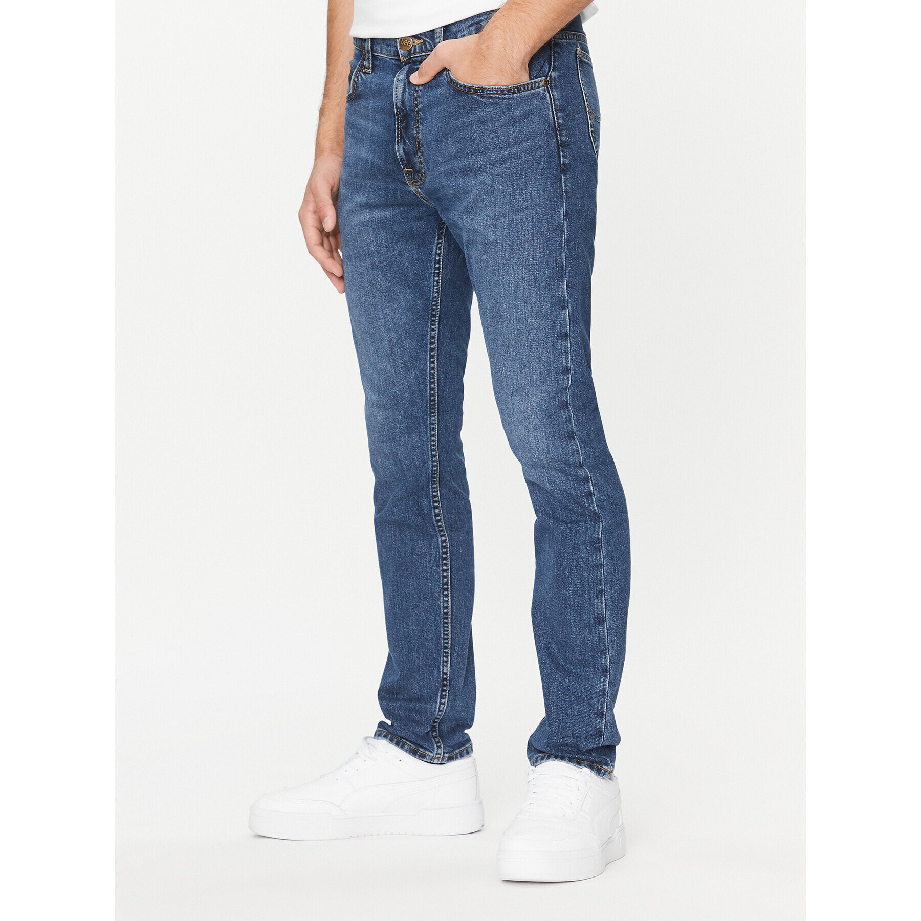 Lee Jeansy 112342261 Tmavomodrá Slim Fit - Pepit.cz