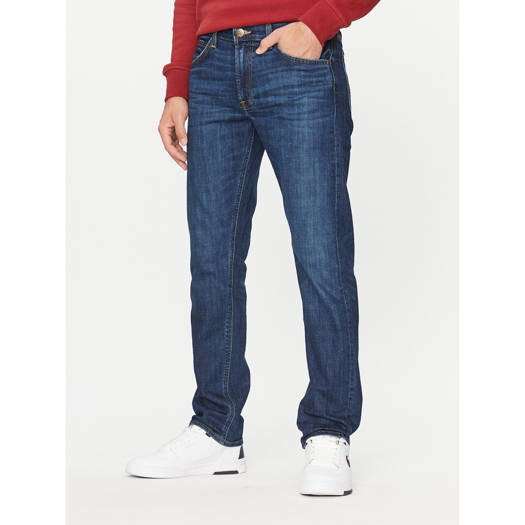 Lee Jeansy 112342269 Modrá Regular Fit - Pepit.cz