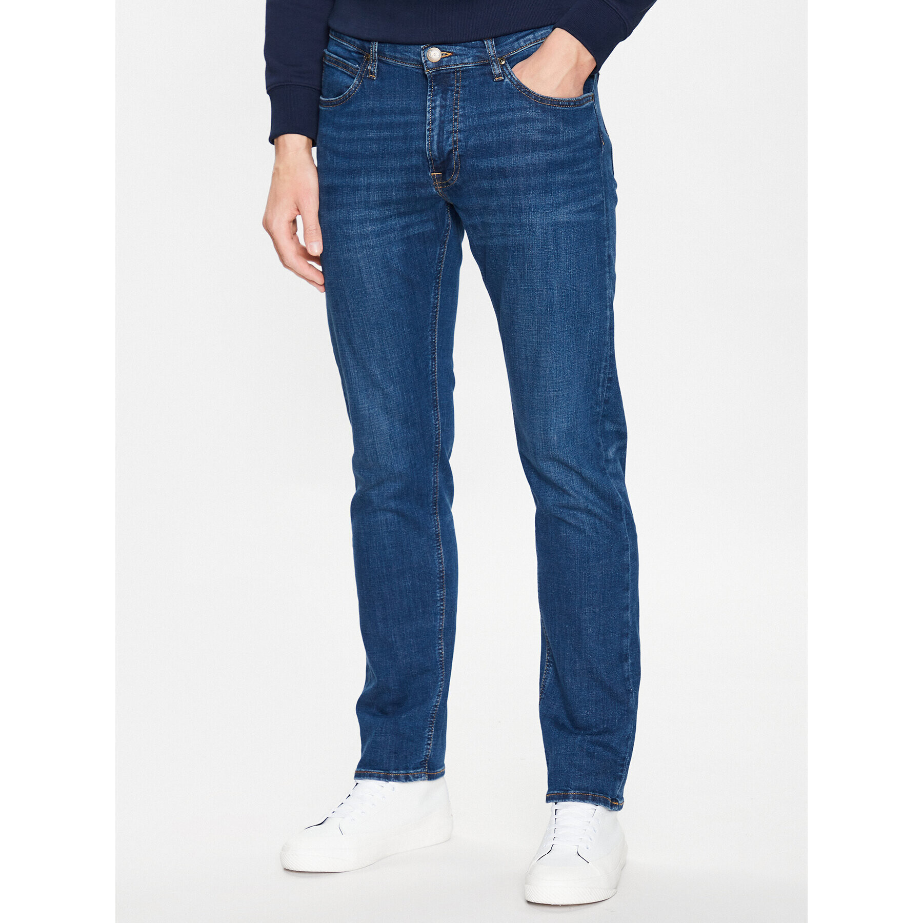 Lee Jeansy Daren Zip Fly L707NLC07 Modrá Regular Fit - Pepit.cz