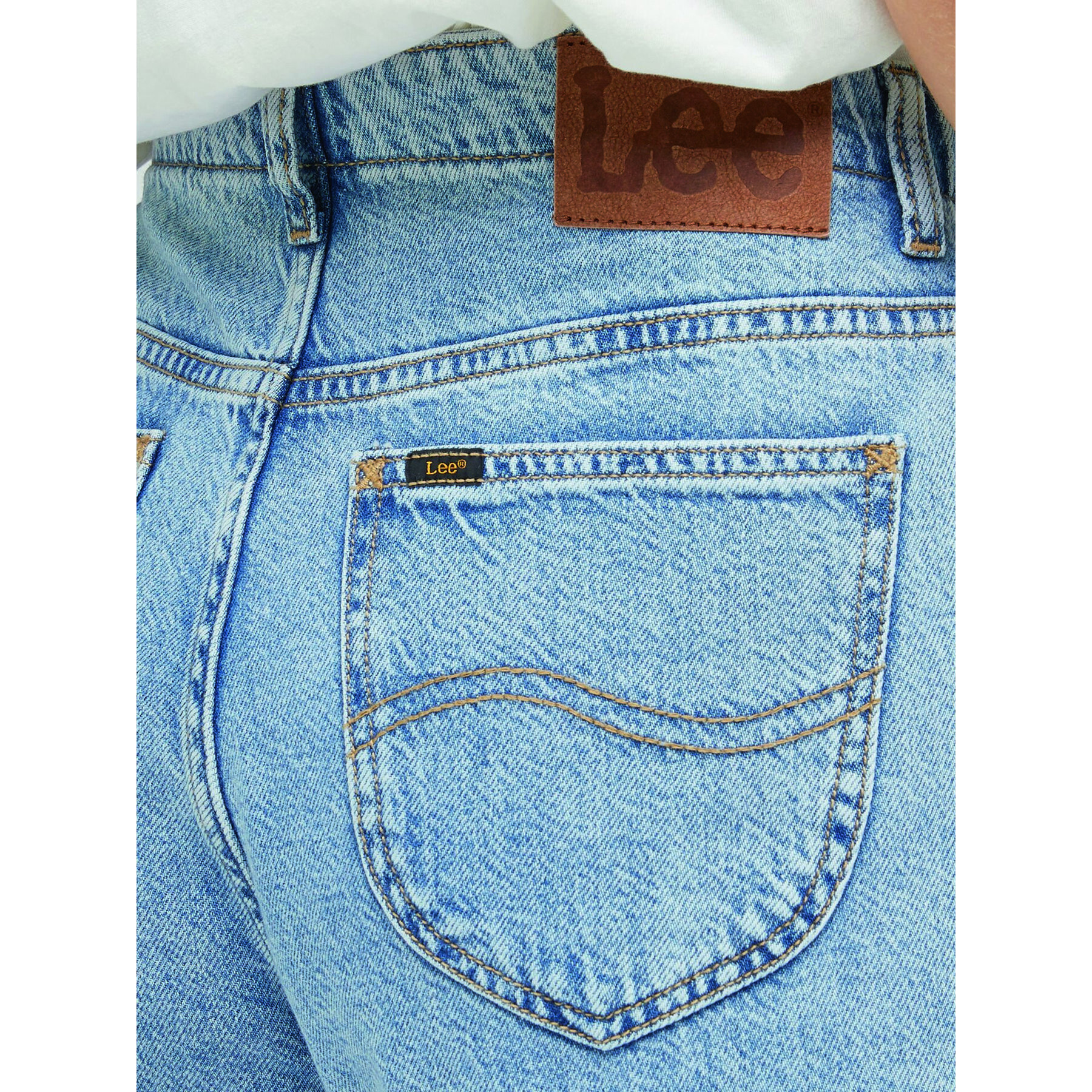 Lee Jeansy Elasticated Carol L34THLB11 Modrá Regular Fit - Pepit.cz