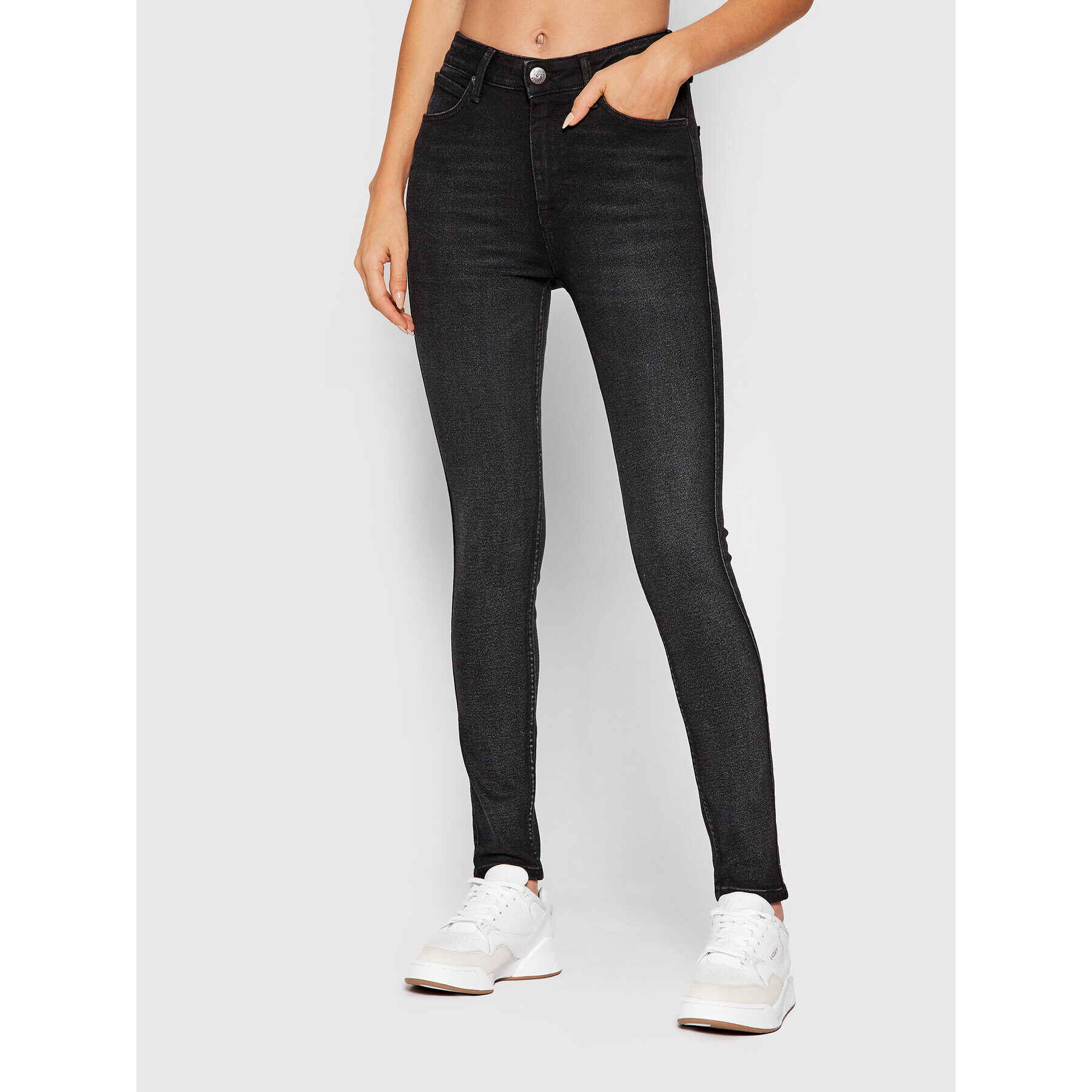 Lee Jeansy Ivy L32EPIQR Černá Super Skinny Fit - Pepit.cz