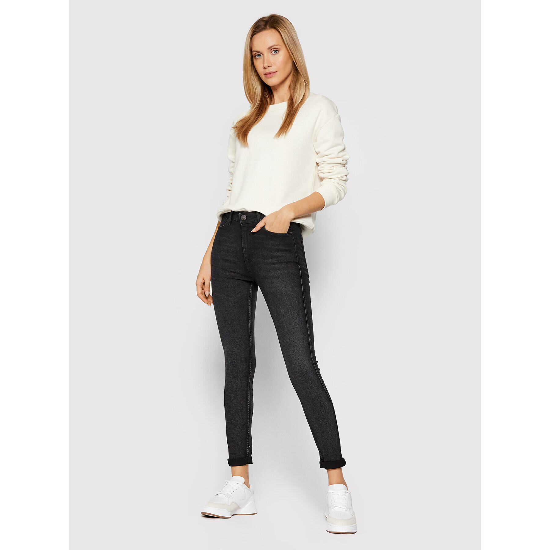 Lee Jeansy Ivy L32EPIQR Černá Super Skinny Fit - Pepit.cz