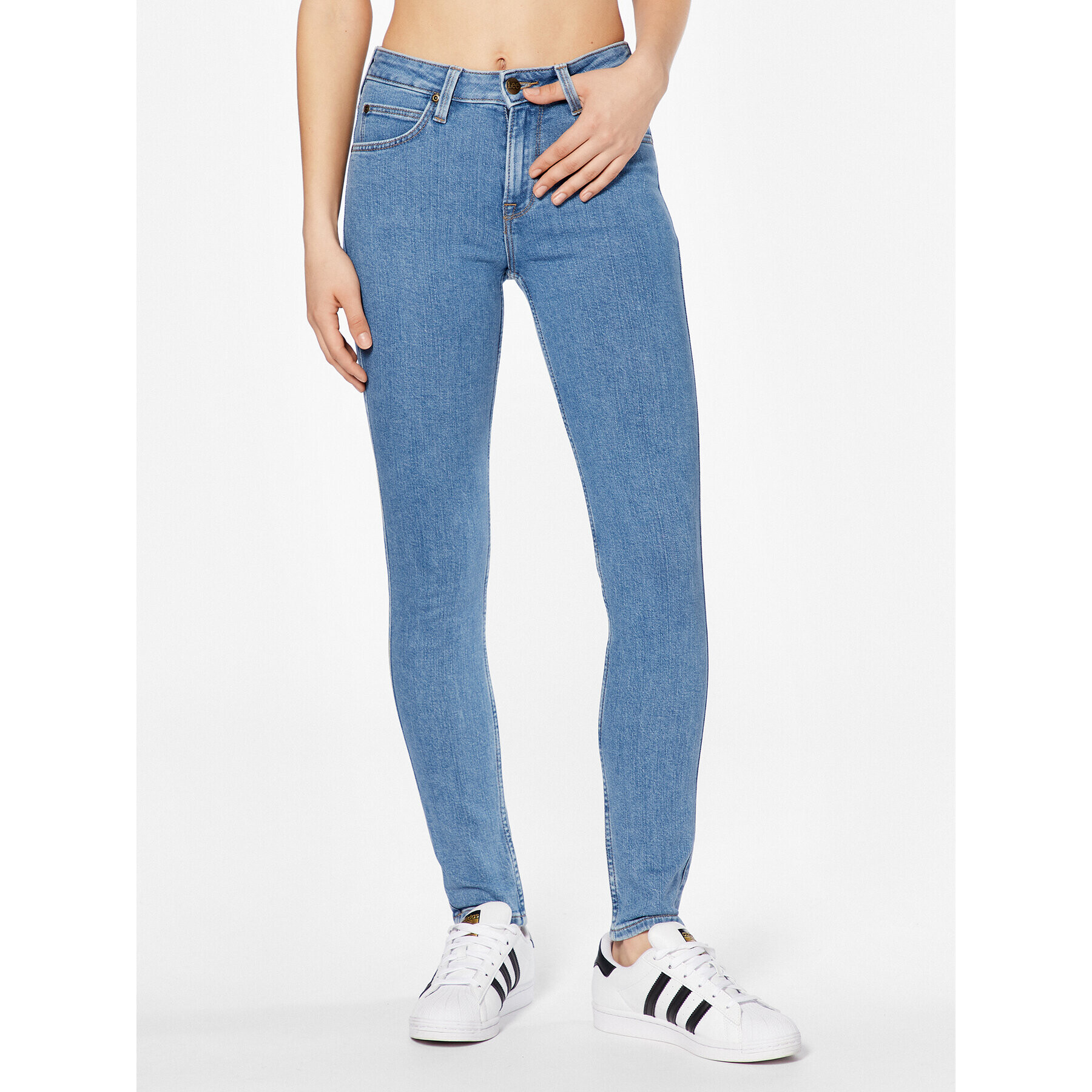 Lee Jeansy Scarlett L626FAB38 Modrá Skinny Fit - Pepit.cz