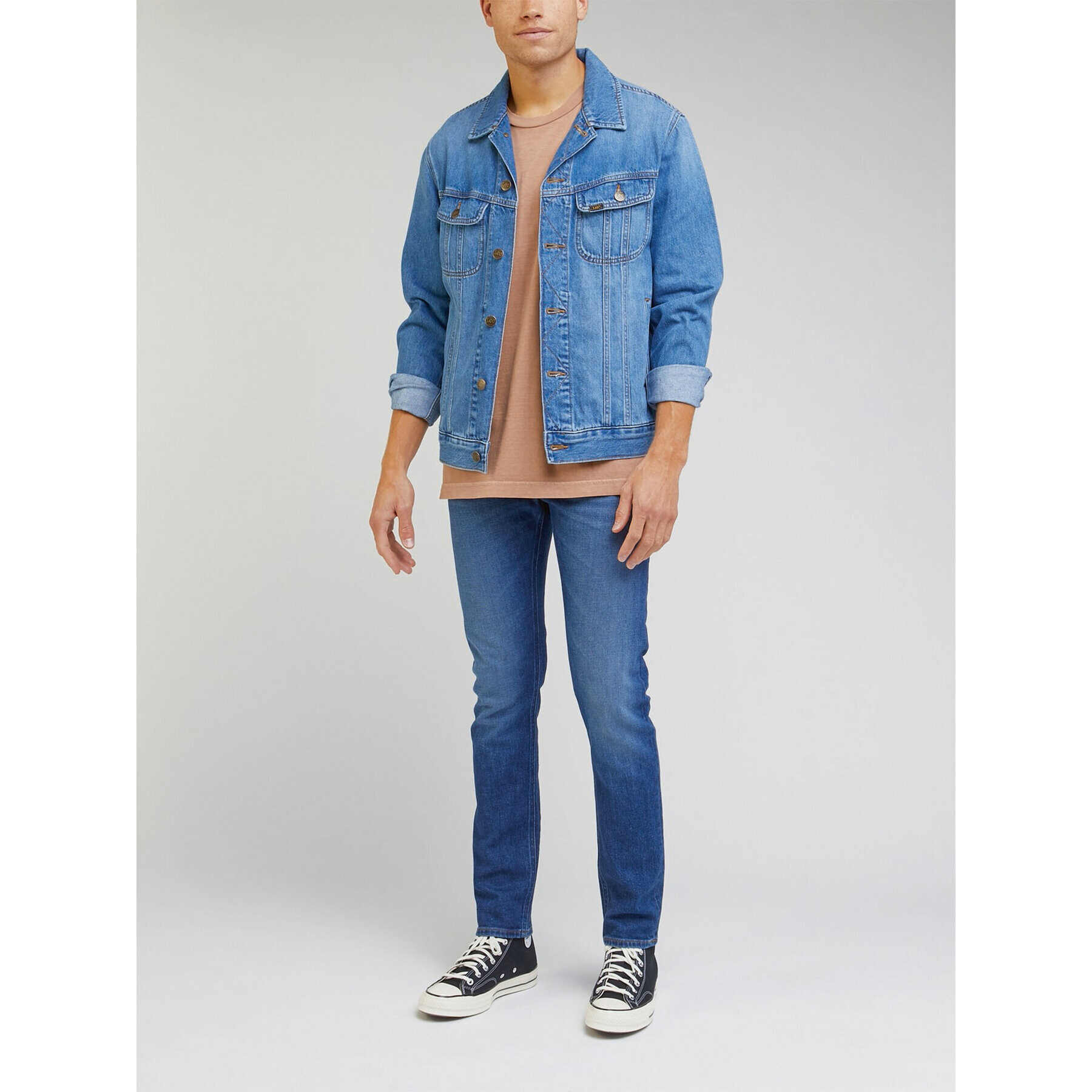 Lee Jeansy Luke L719IAC18 Modrá Slim Tapered Fit - Pepit.cz