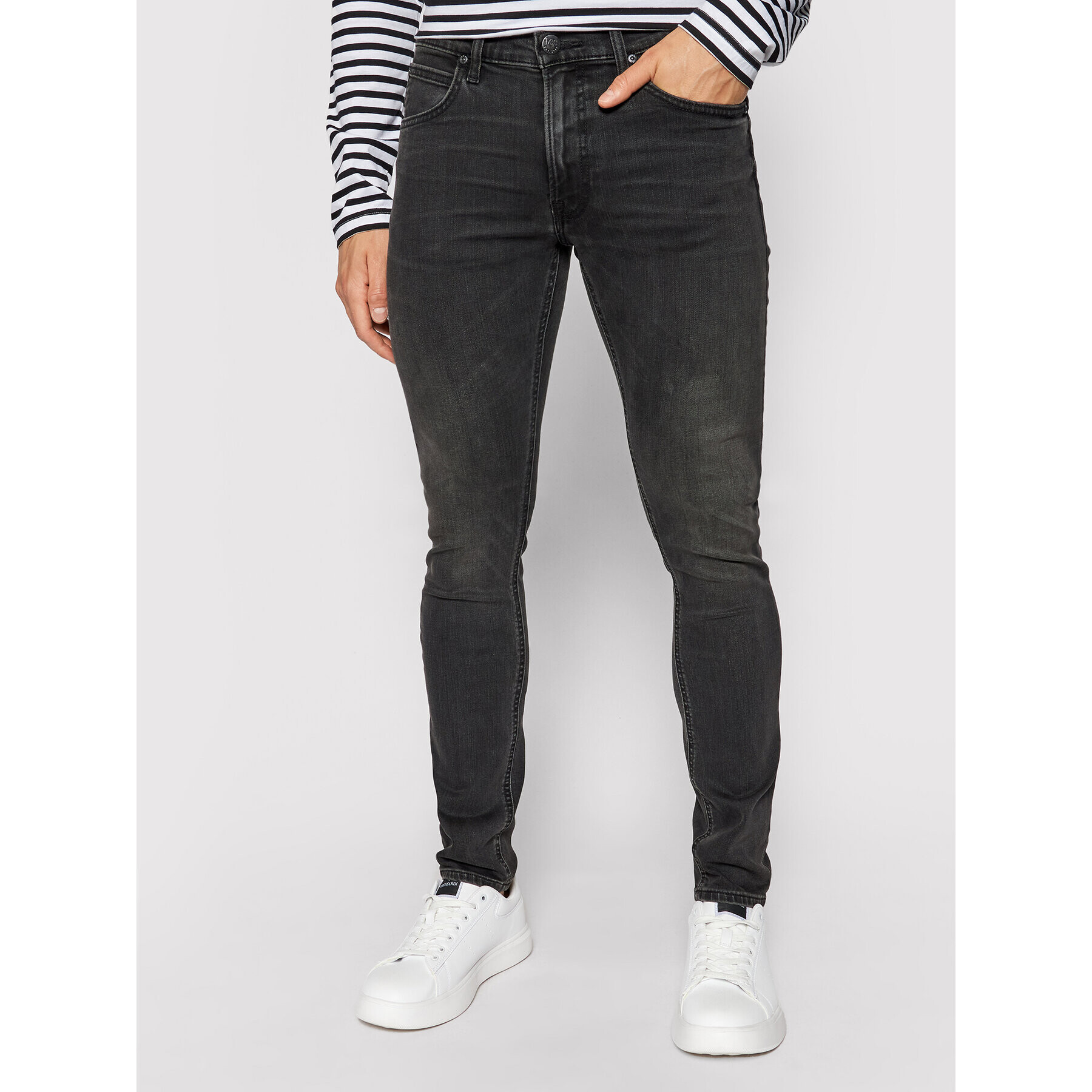 Lee Jeansy Rider L701DHGP Šedá Slim Fit - Pepit.cz