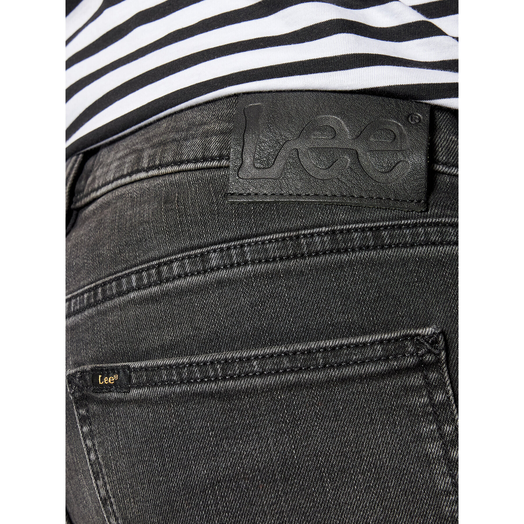 Lee Jeansy Rider L701DHGP Šedá Slim Fit - Pepit.cz