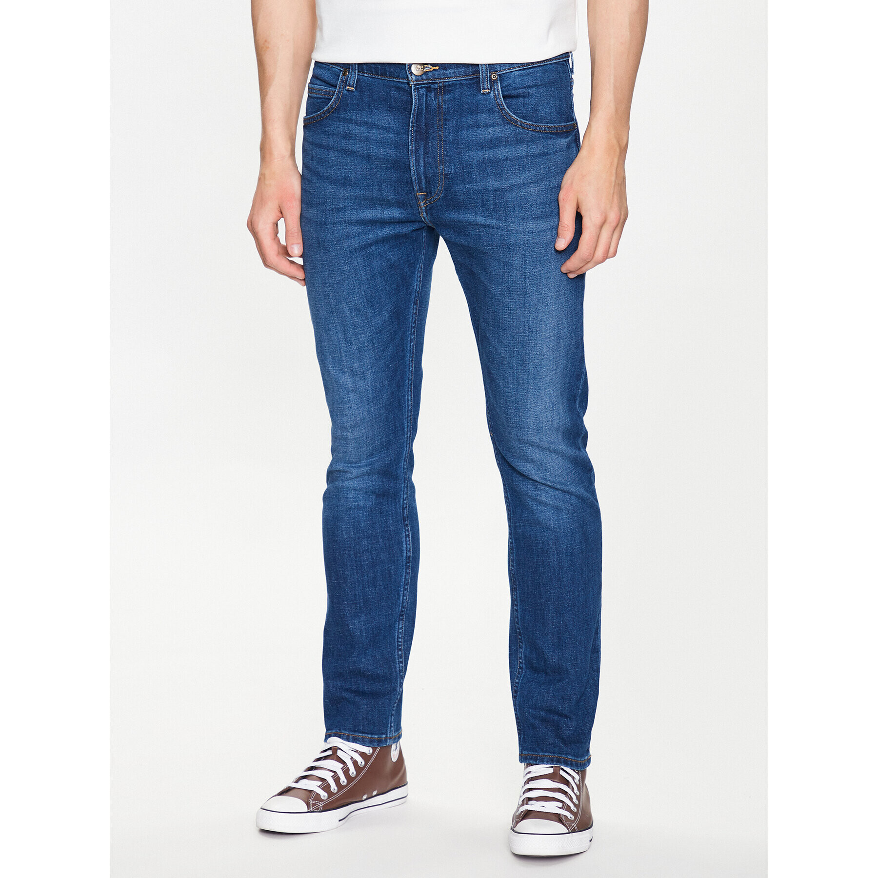 Lee Jeansy Rider L701IAC18 Modrá Slim Fit - Pepit.cz