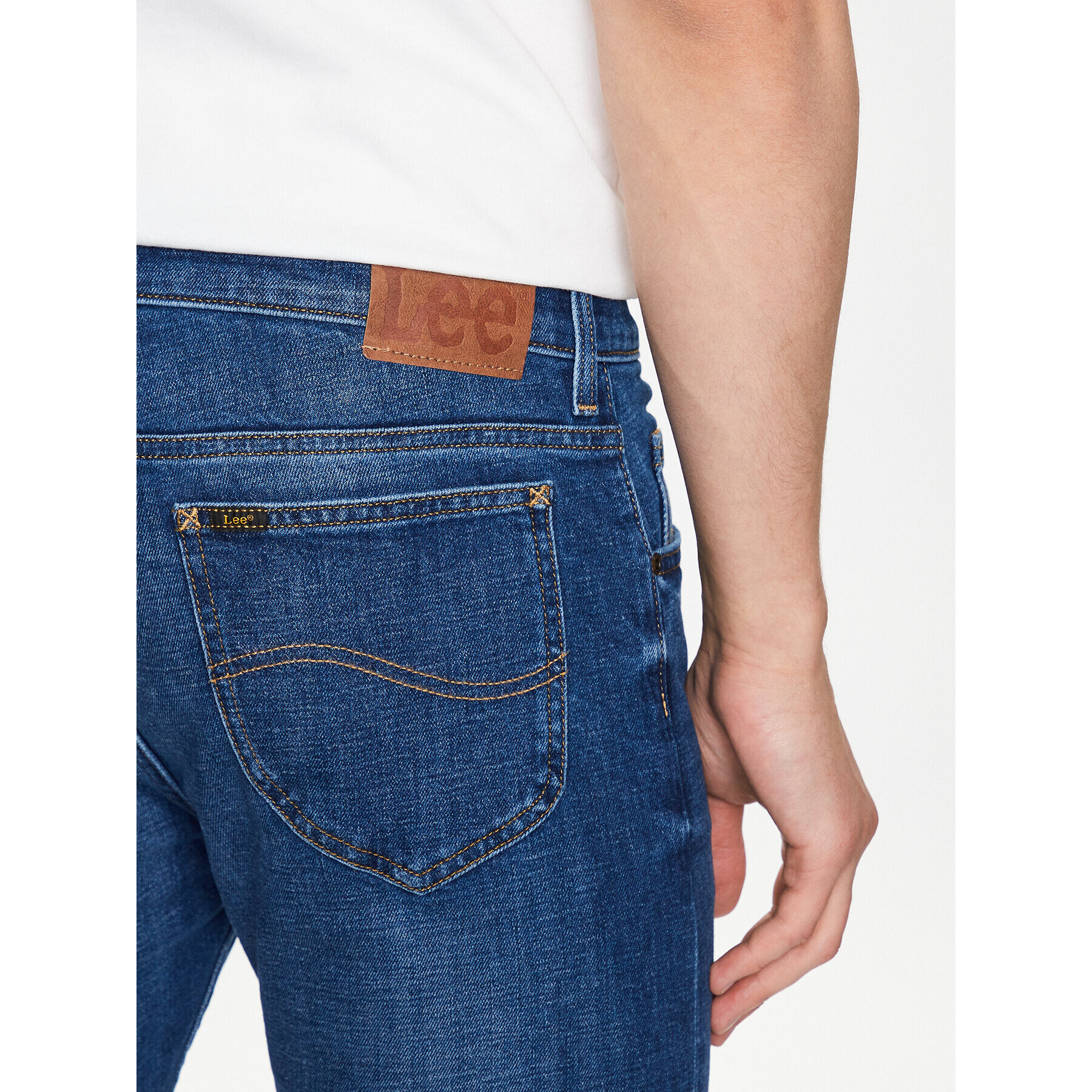 Lee Jeansy Rider L701IAC18 Modrá Slim Fit - Pepit.cz