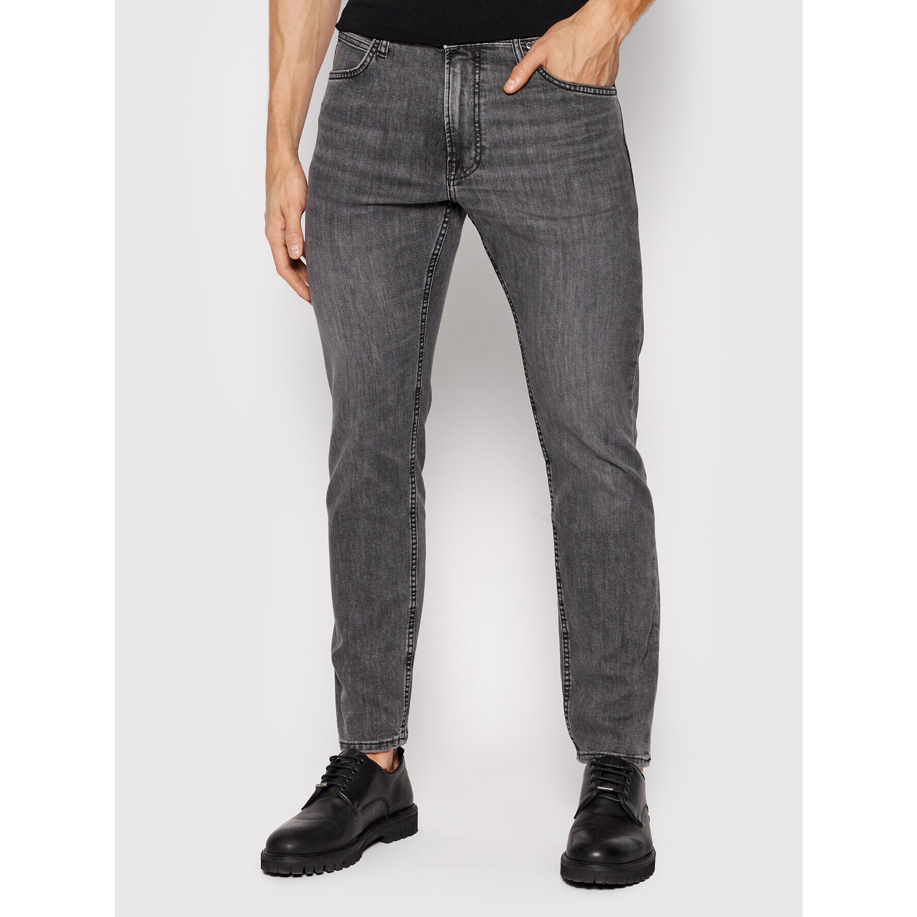 Lee Jeansy Rider L701PZCL Šedá Slim Fit - Pepit.cz