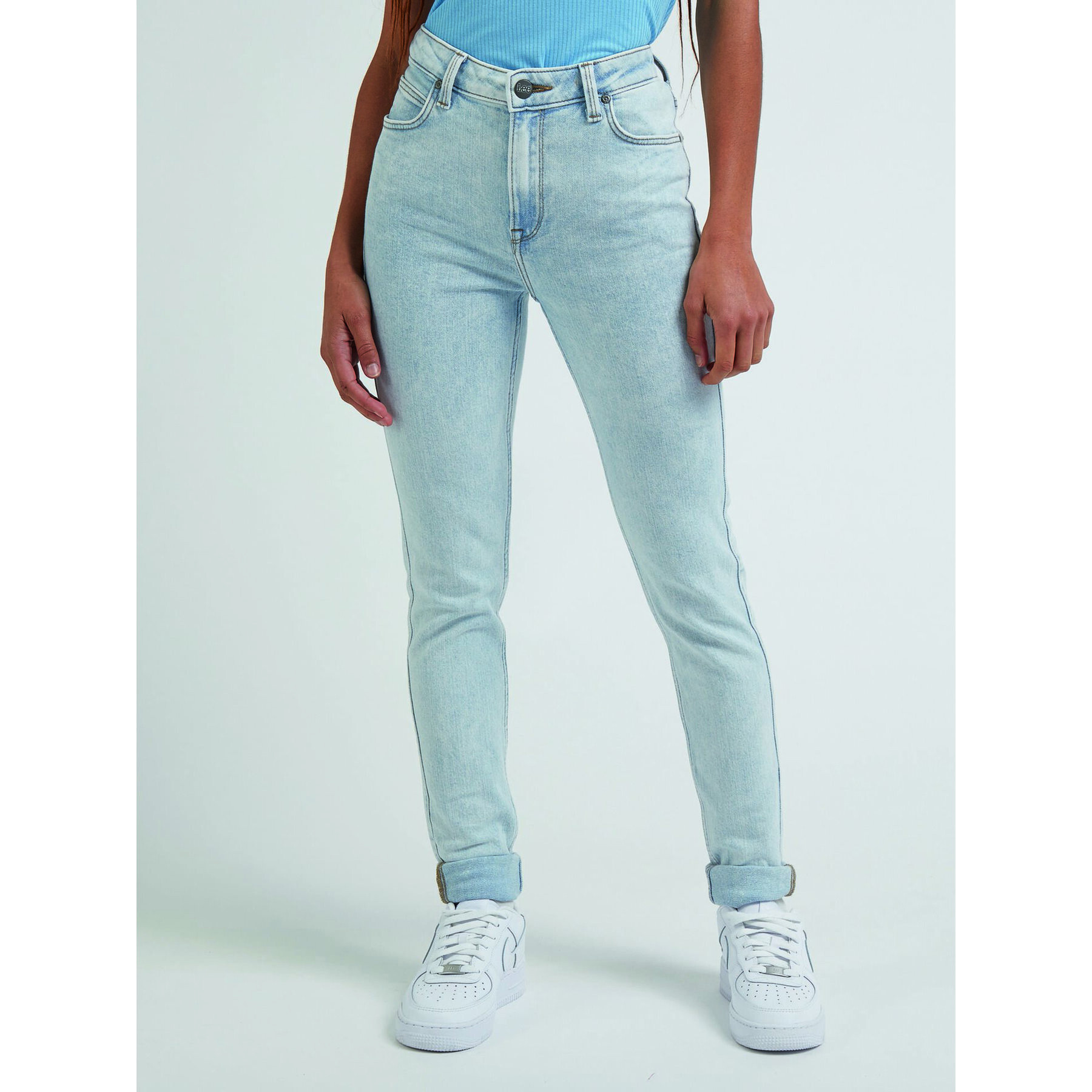 Lee Jeansy Scarlett High L626GWC36 Modrá Skinny Fit - Pepit.cz