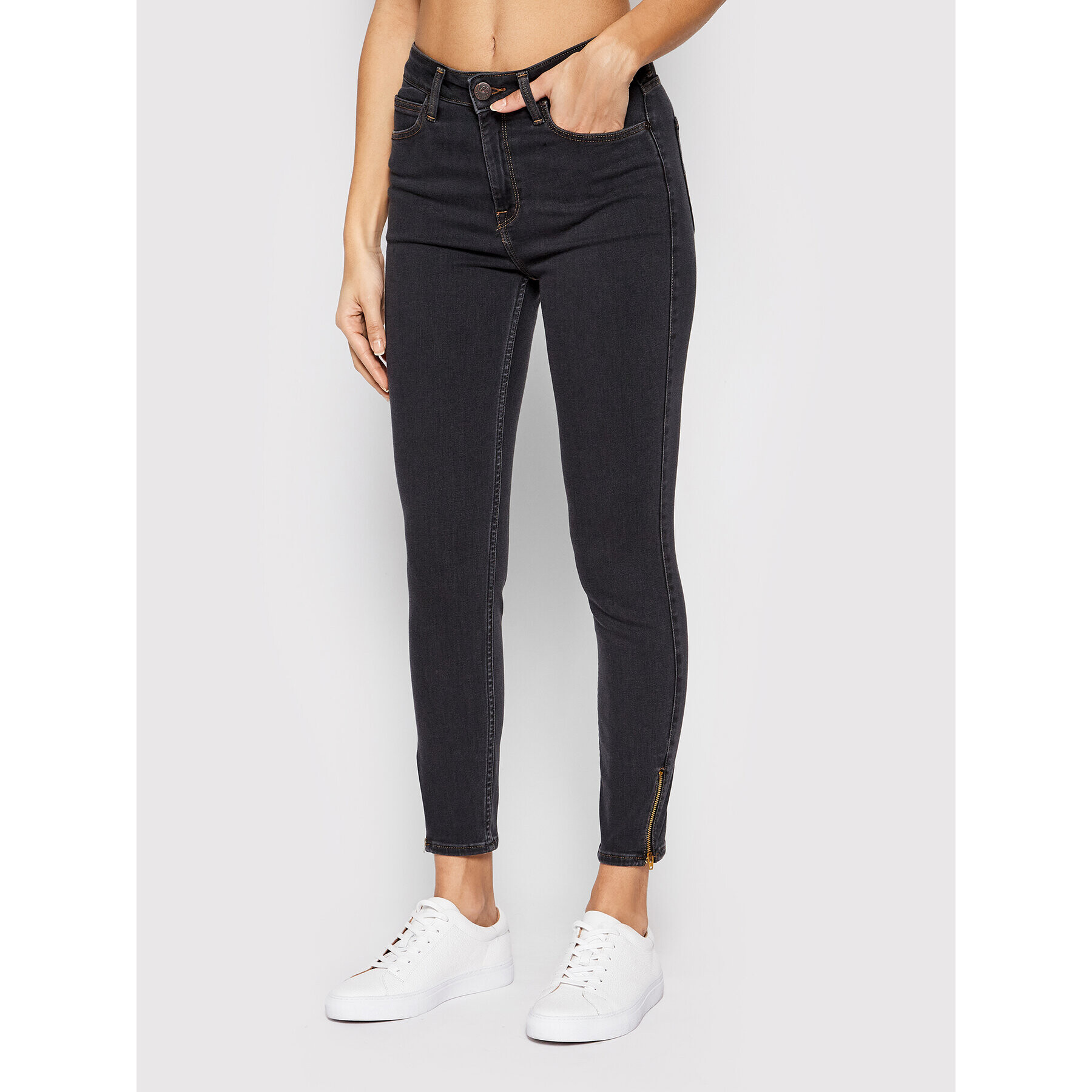 Lee Jeansy Scarlett L31BSYUO Černá Skinny Fit - Pepit.cz