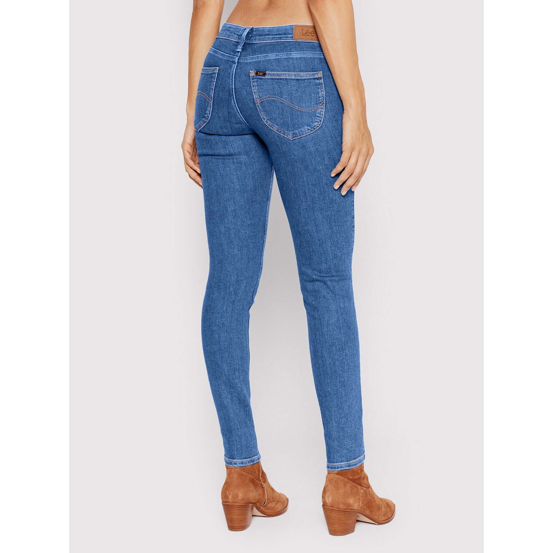 Lee Jeansy Scarlett L526OPWN Modrá Skinny Fit - Pepit.cz