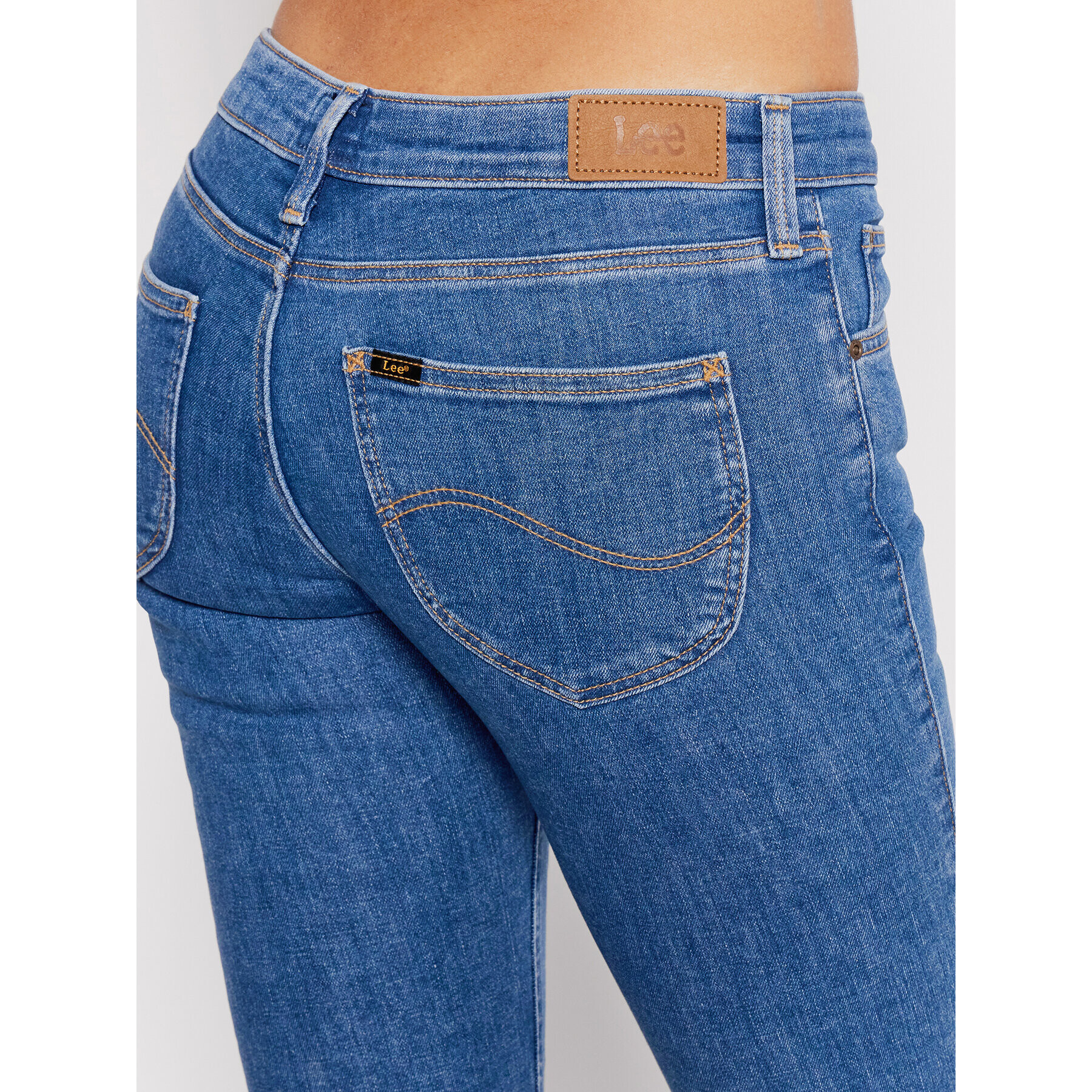 Lee Jeansy Scarlett L526OPWN Modrá Skinny Fit - Pepit.cz