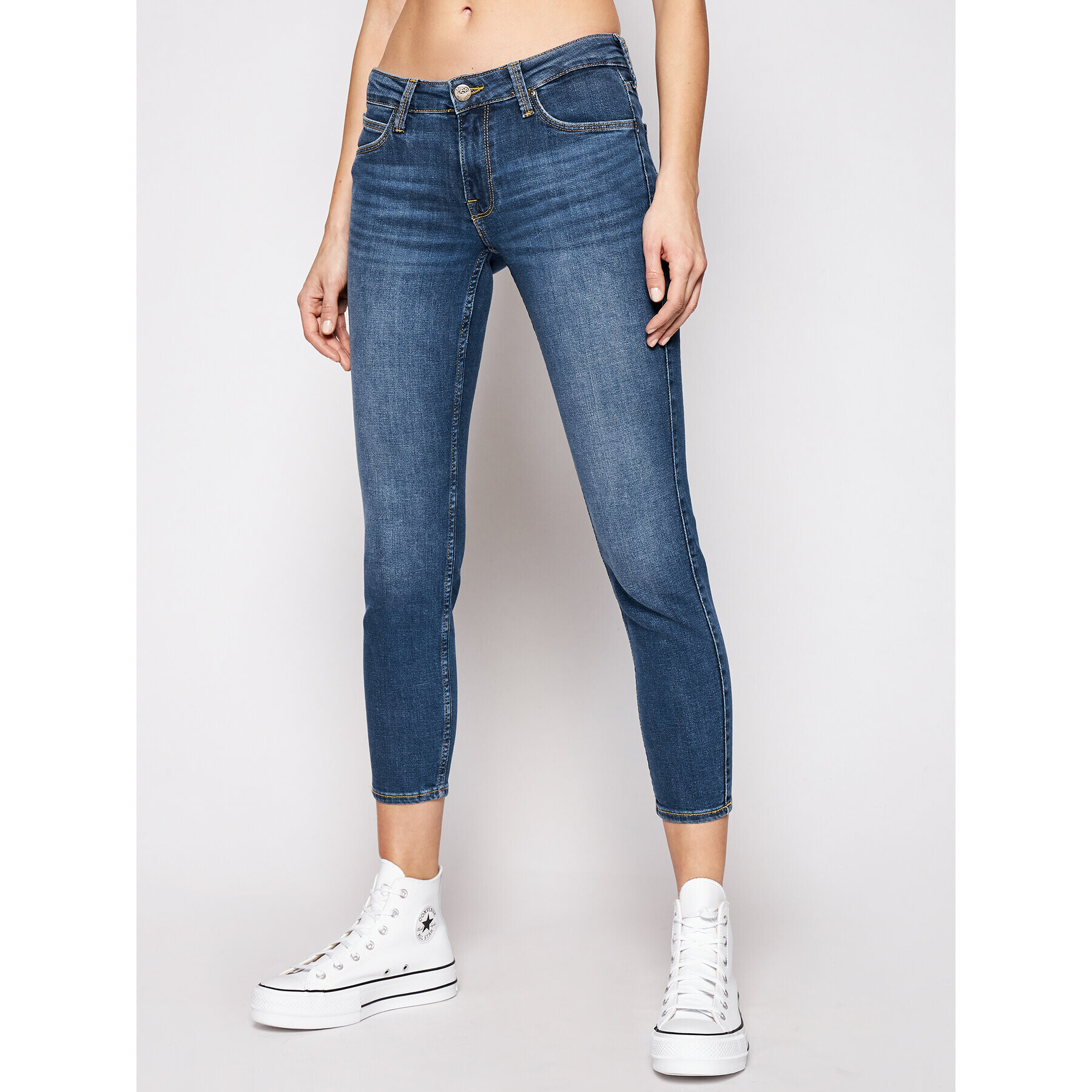 Lee Jeansy Scarlett L526QDTN Tmavomodrá Skinny Fit - Pepit.cz