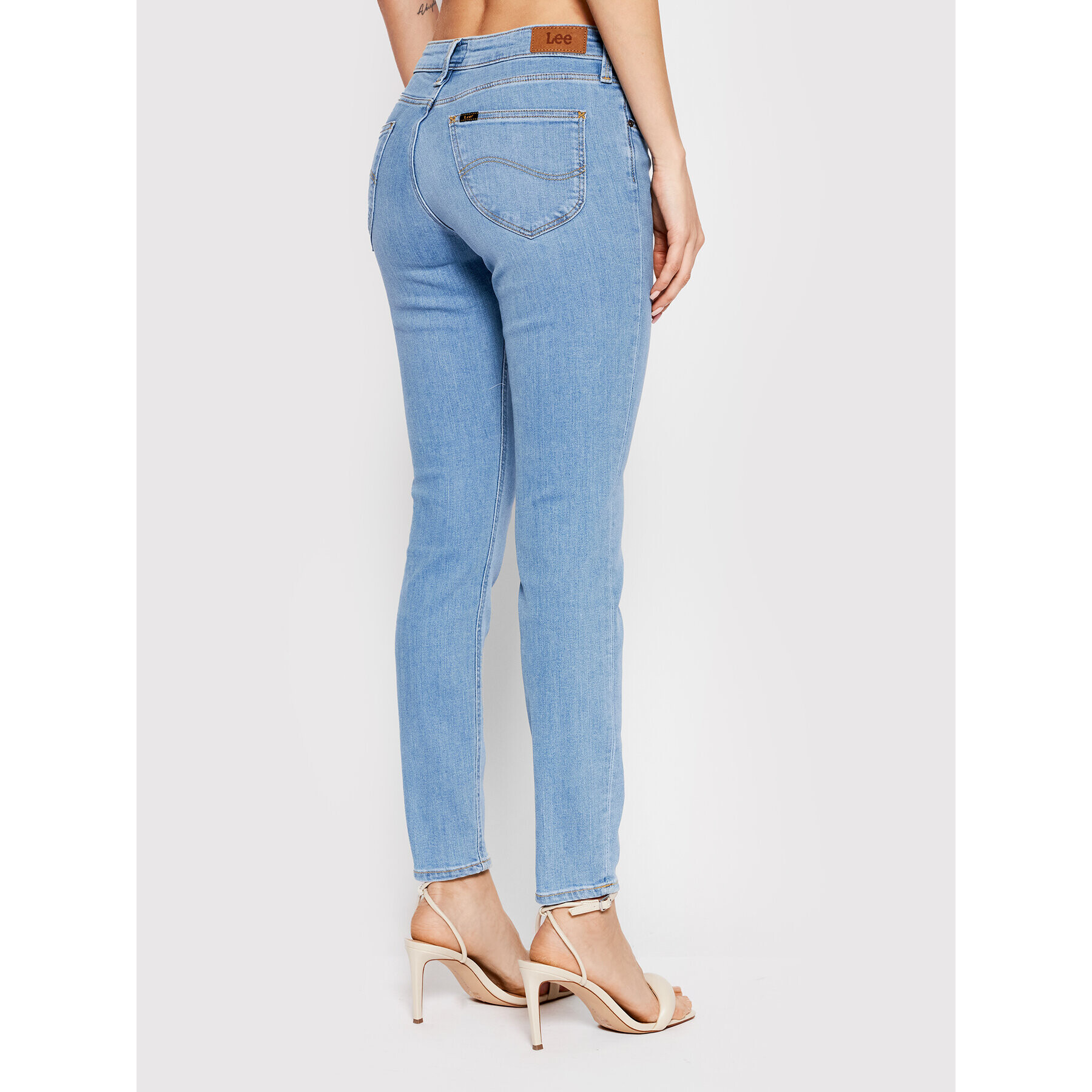 Lee Jeansy Scarlett L526QDUG Modrá Skinny Fit - Pepit.cz