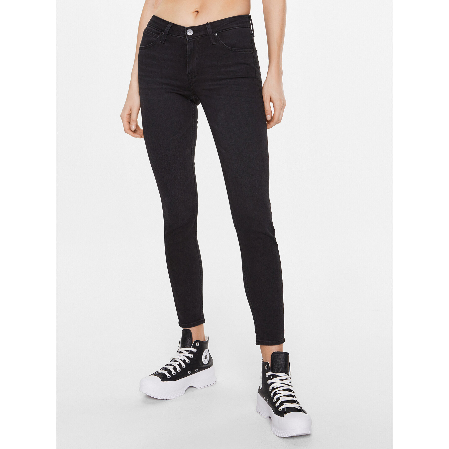 Lee Jeansy Scarlett L526YGB68 Černá Skinny Fit - Pepit.cz