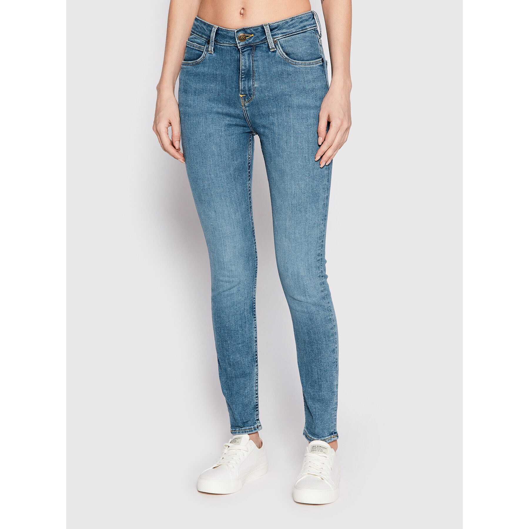 Lee Jeansy Scarlett L626ERKJ Modrá Skinny Fit - Pepit.cz