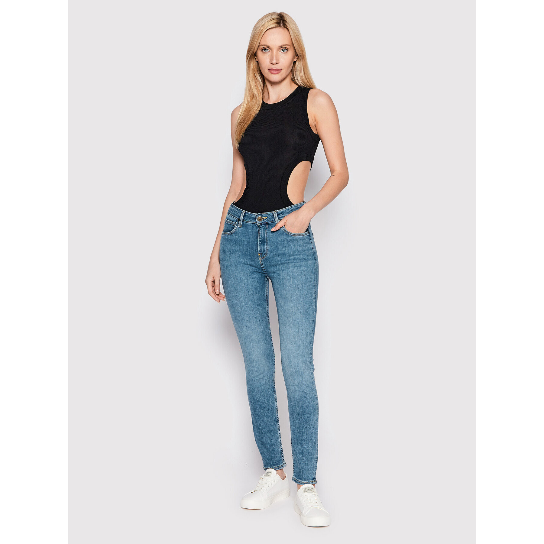 Lee Jeansy Scarlett L626ERKJ Modrá Skinny Fit - Pepit.cz