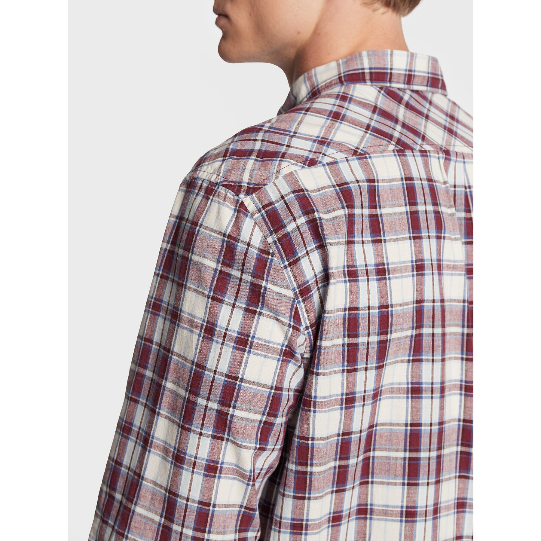 Lee Košile Button Down L880DG74 112322559 Bordó Regular Fit - Pepit.cz