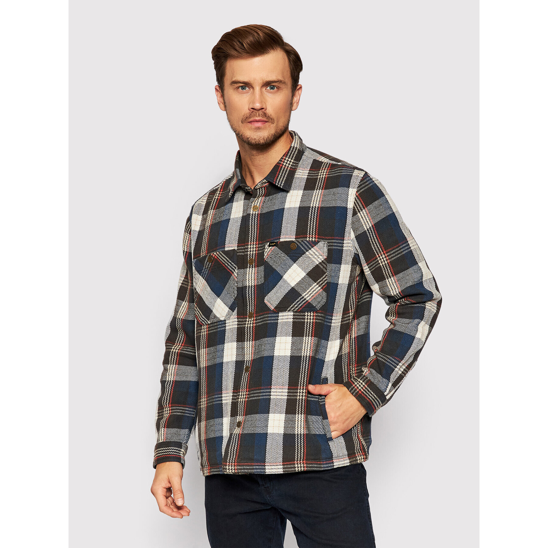 Lee Košile Western Overshirt L66BMTSS Barevná Relaxed Fit - Pepit.cz