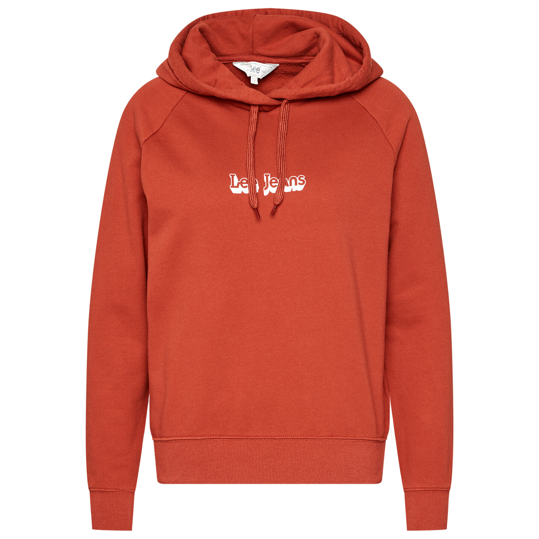 Lee Mikina Hoodie L53WTXOE Bordó Regular Fit - Pepit.cz