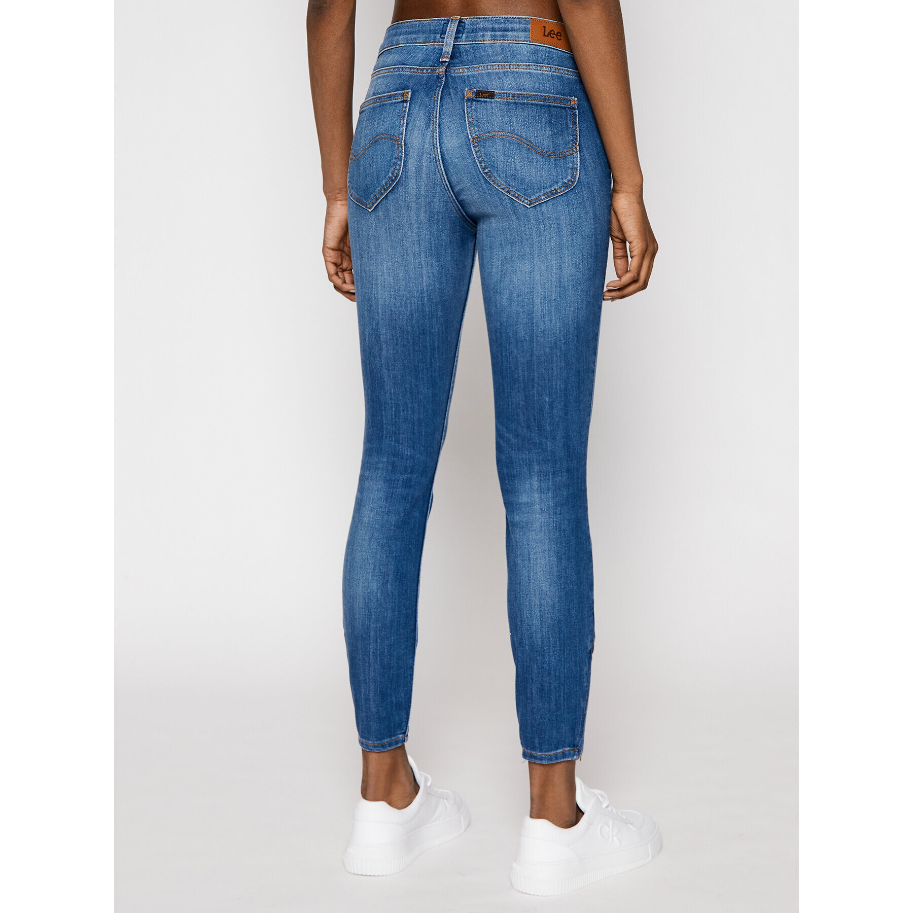 Lee Skinny Fit džíny Scarlett Cropped L30CPFYO Modrá Skinny Fit - Pepit.cz