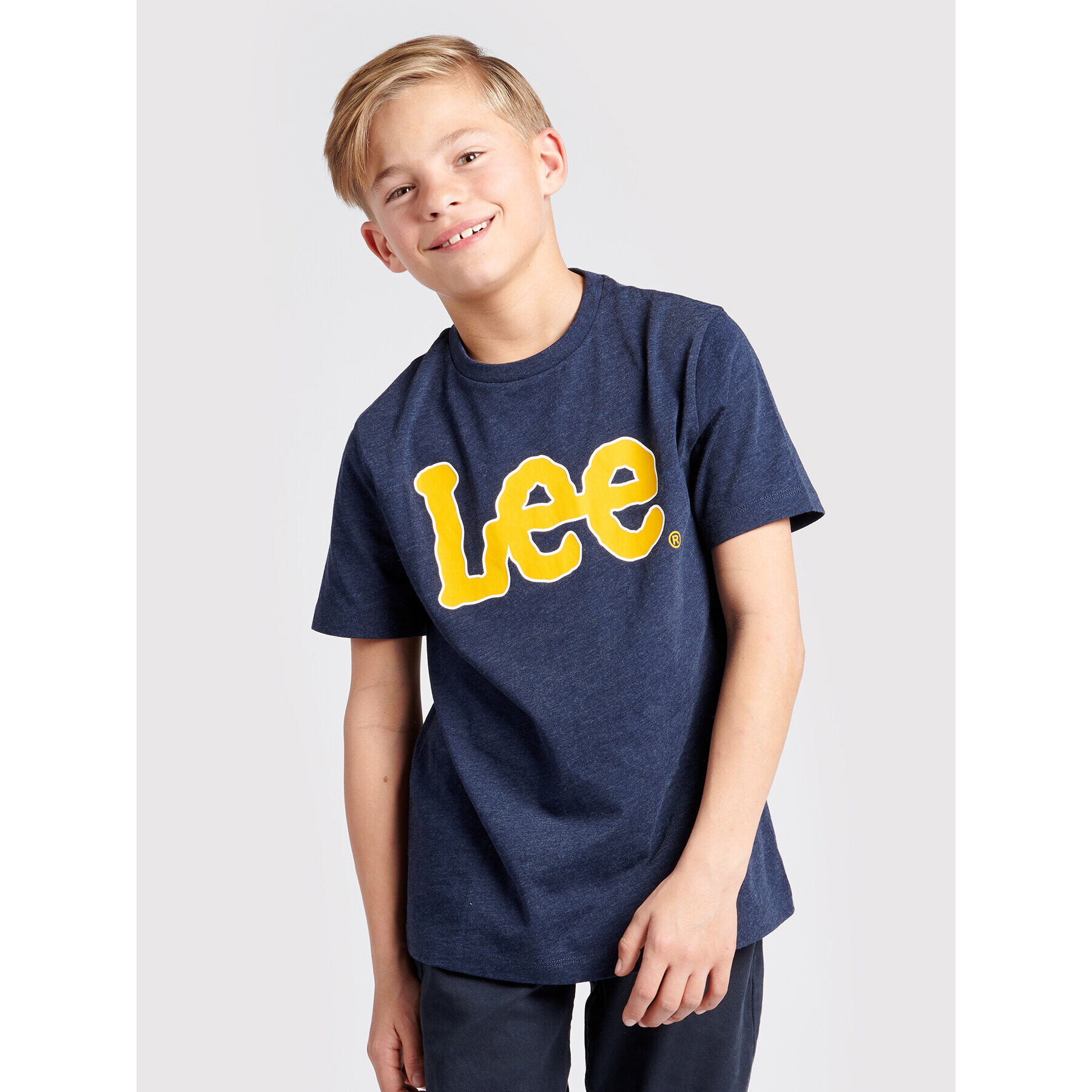 Lee T-Shirt 0042 Tmavomodrá Regular Fit - Pepit.cz