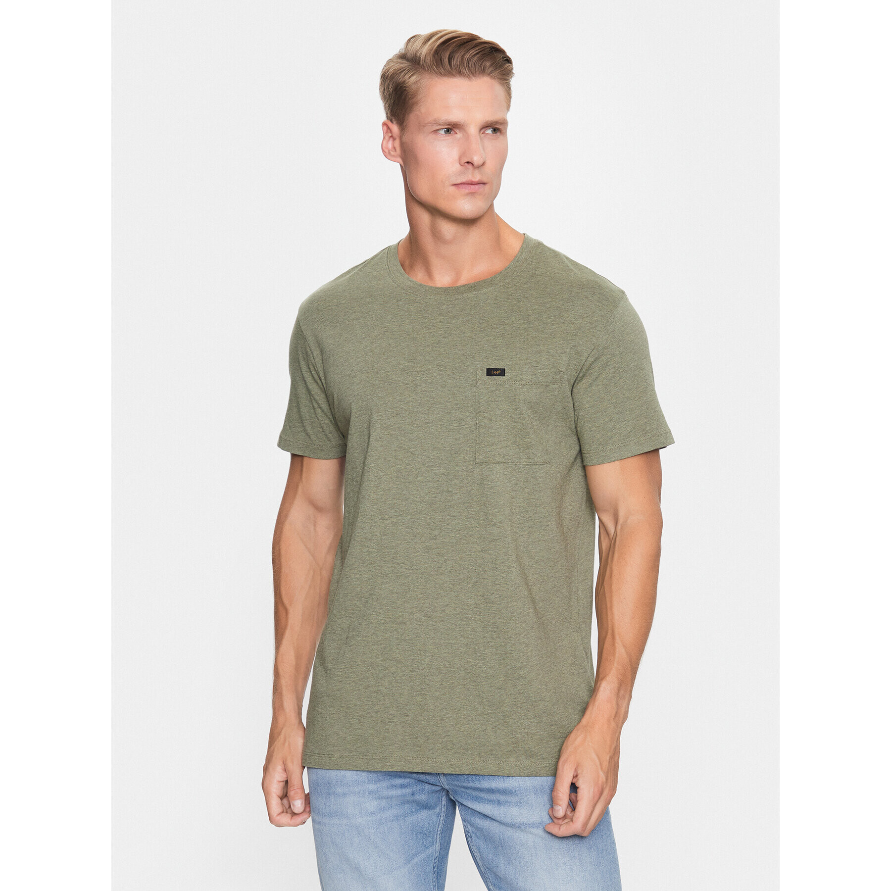 Lee T-Shirt L66JWTUA Zelená Regular Fit - Pepit.cz