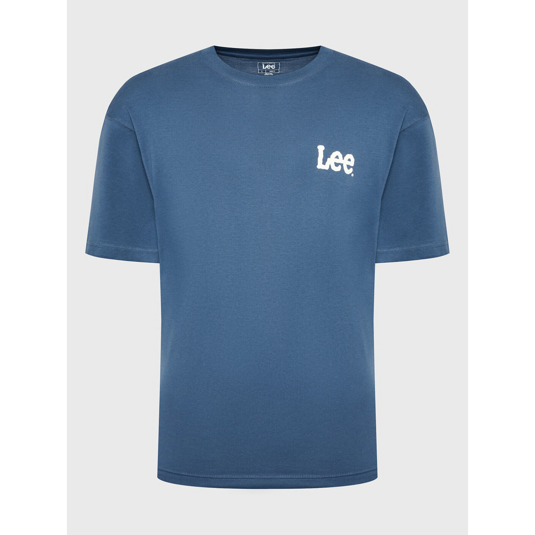 Lee T-Shirt Logo L68ZFQ54 Modrá Loose Fit - Pepit.cz