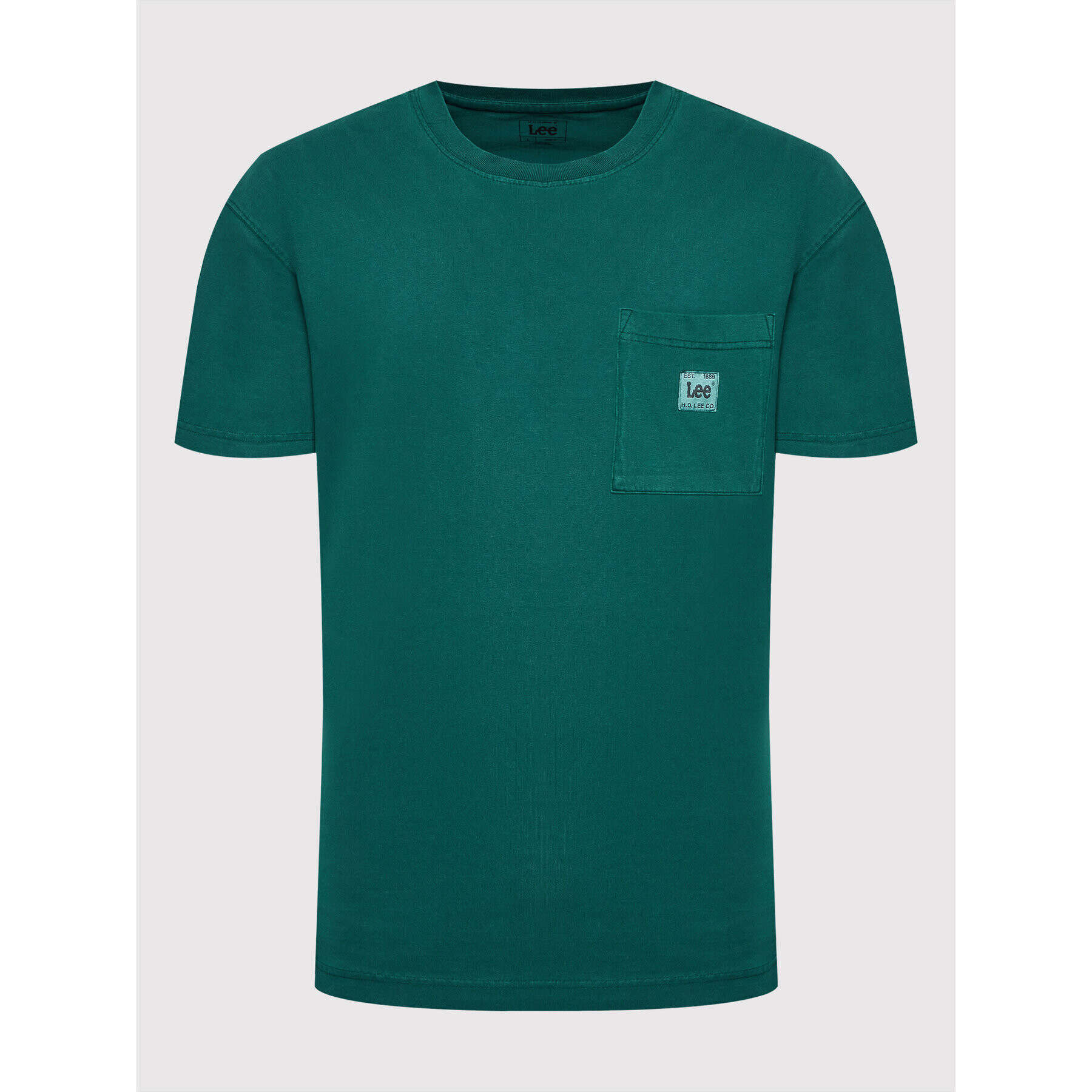 Lee T-Shirt Pocket L69QCO96 Zelená Loose Fit - Pepit.cz