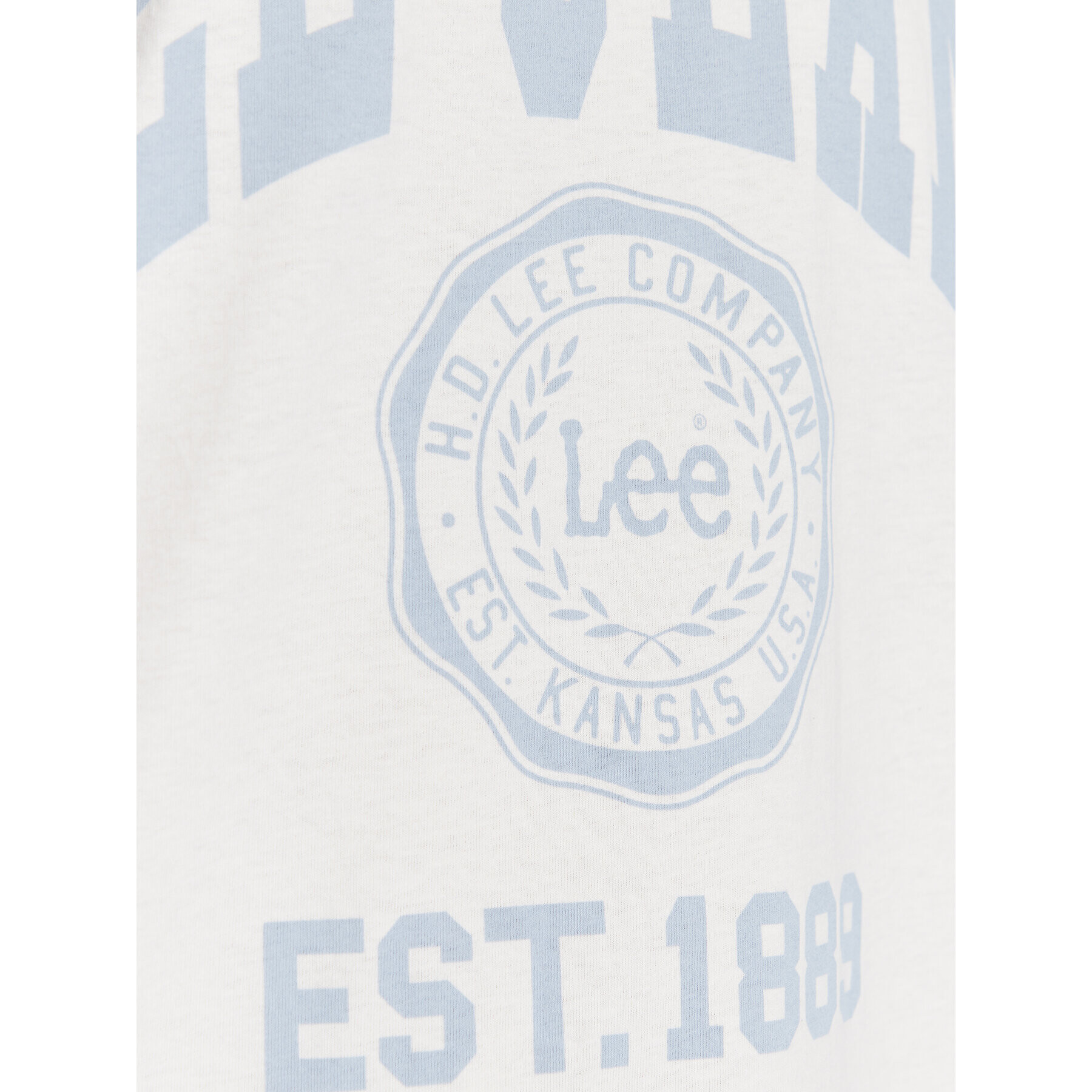 Lee T-Shirt Varsity L69CFENQ 112322787 Écru Loose Fit - Pepit.cz