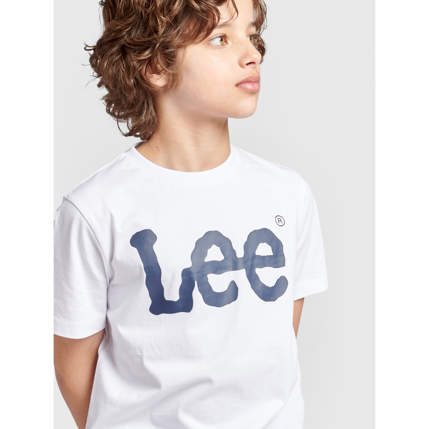 Lee T-Shirt Wobbly Graphic 0002 Bílá Regular Fit - Pepit.cz