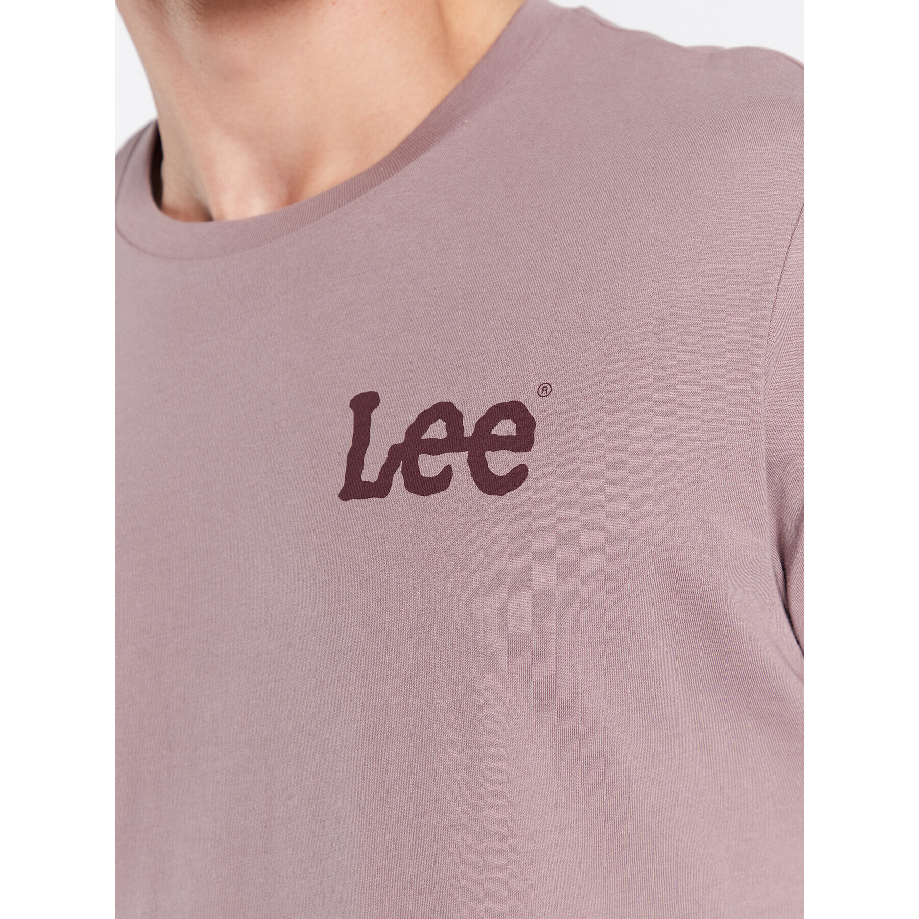 Lee T-Shirt Wobbly Logo L65QAI70 112321768 Fialová Regular Fit - Pepit.cz