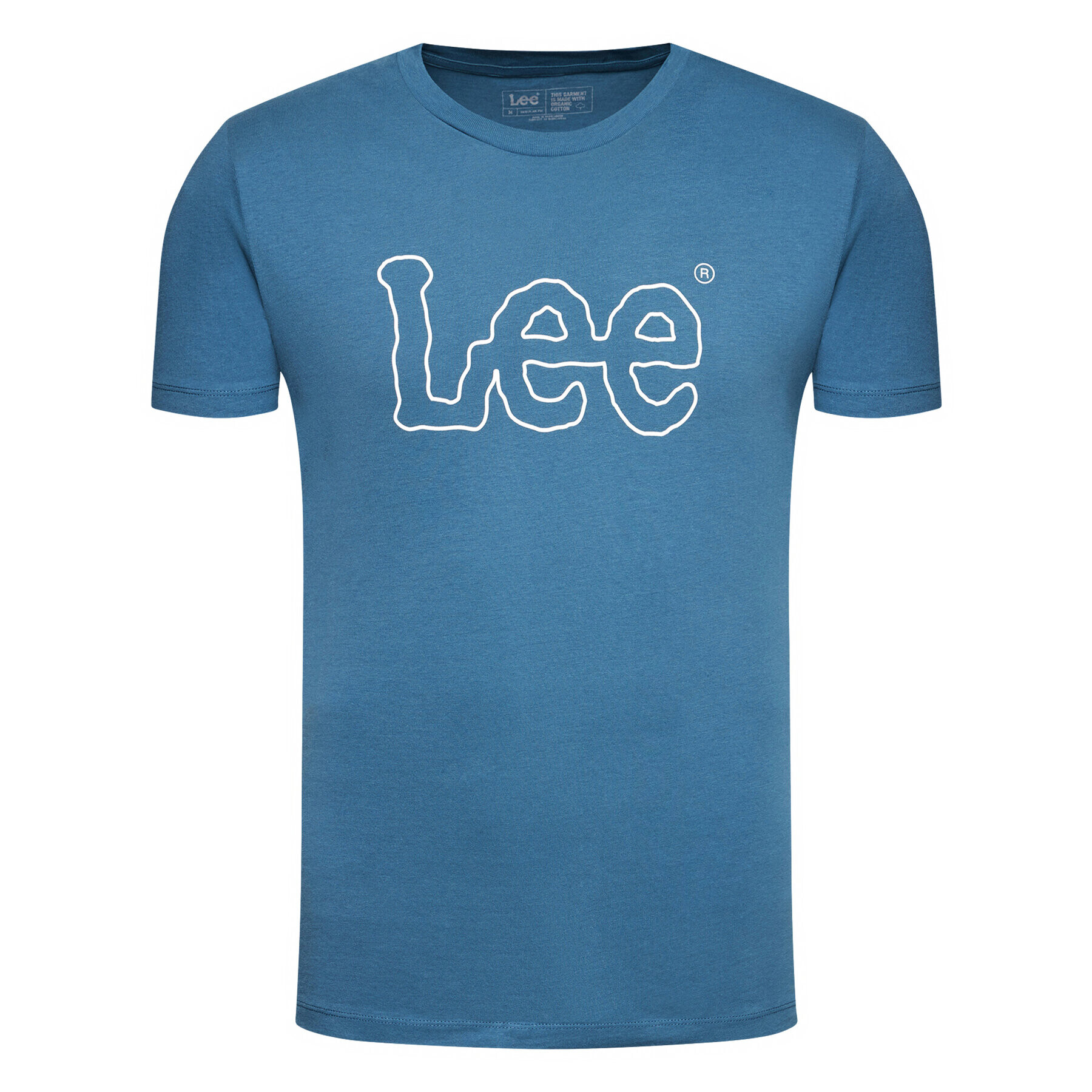 Lee T-Shirt Wobbly Logo Tee L65QAIQO Tmavomodrá Regular Fit - Pepit.cz