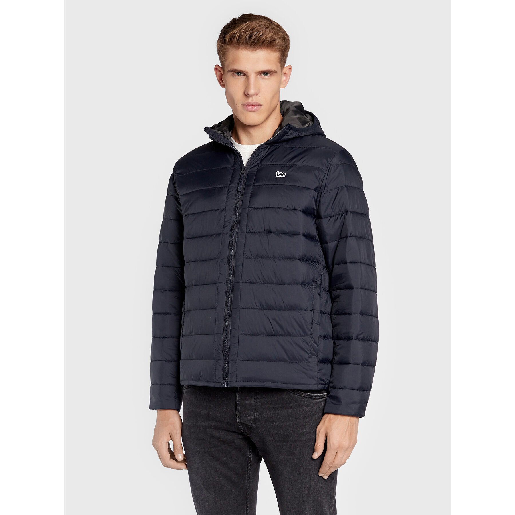 Lee Vatovaná bunda Light Puffer L87HSZ01 112321559 Černá Regular Fit - Pepit.cz