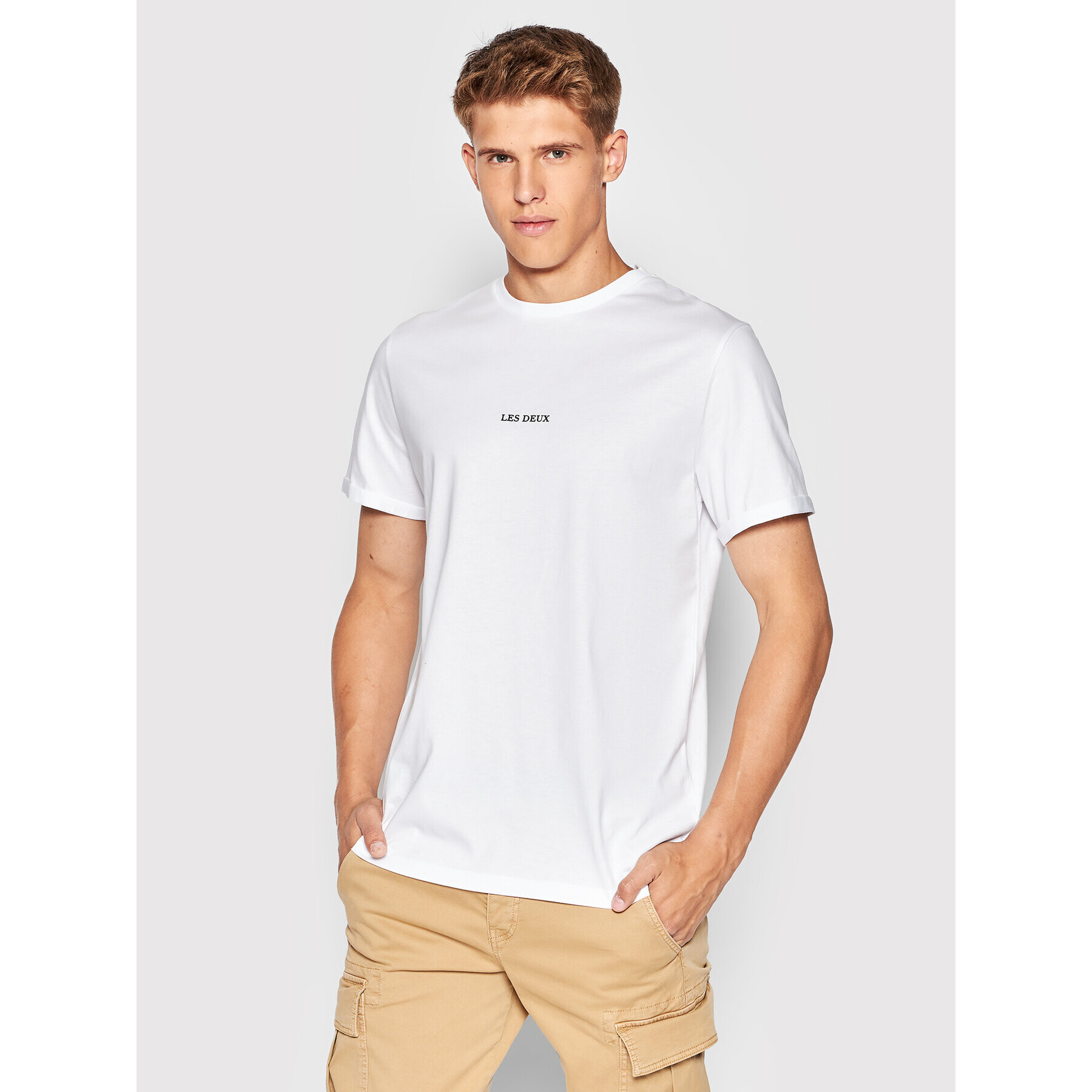 Les Deux T-Shirt Lens LDM101118 Bílá Regular Fit - Pepit.cz