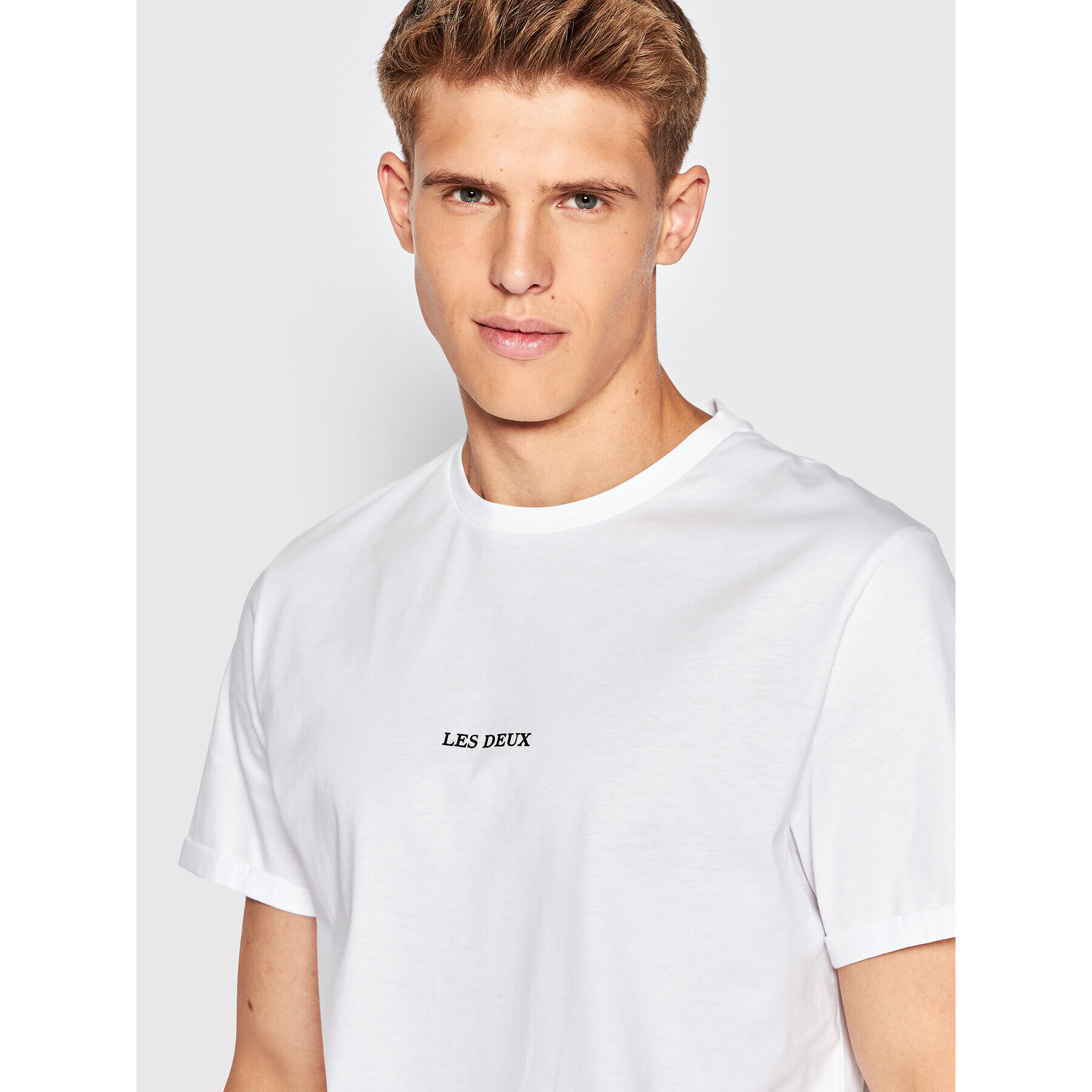 Les Deux T-Shirt Lens LDM101118 Bílá Regular Fit - Pepit.cz