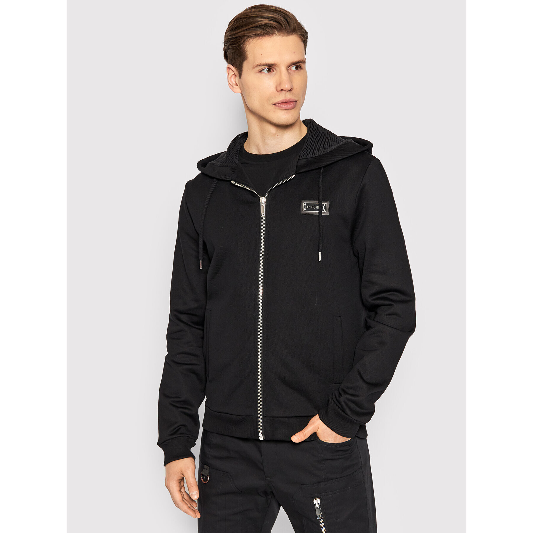 Les Hommes Mikina LMH500741U Černá Regular Fit - Pepit.cz