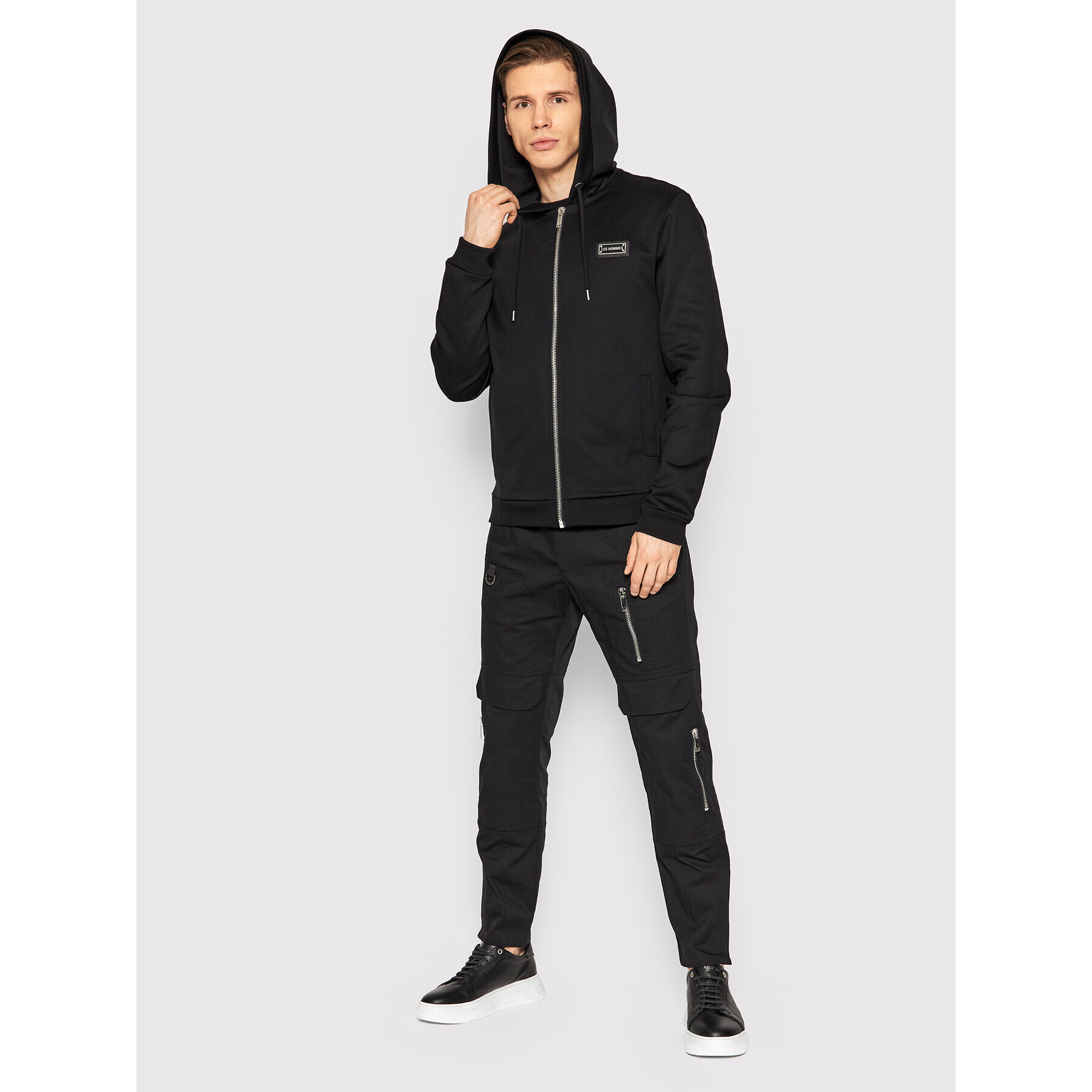 Les Hommes Mikina LMH500741U Černá Regular Fit - Pepit.cz