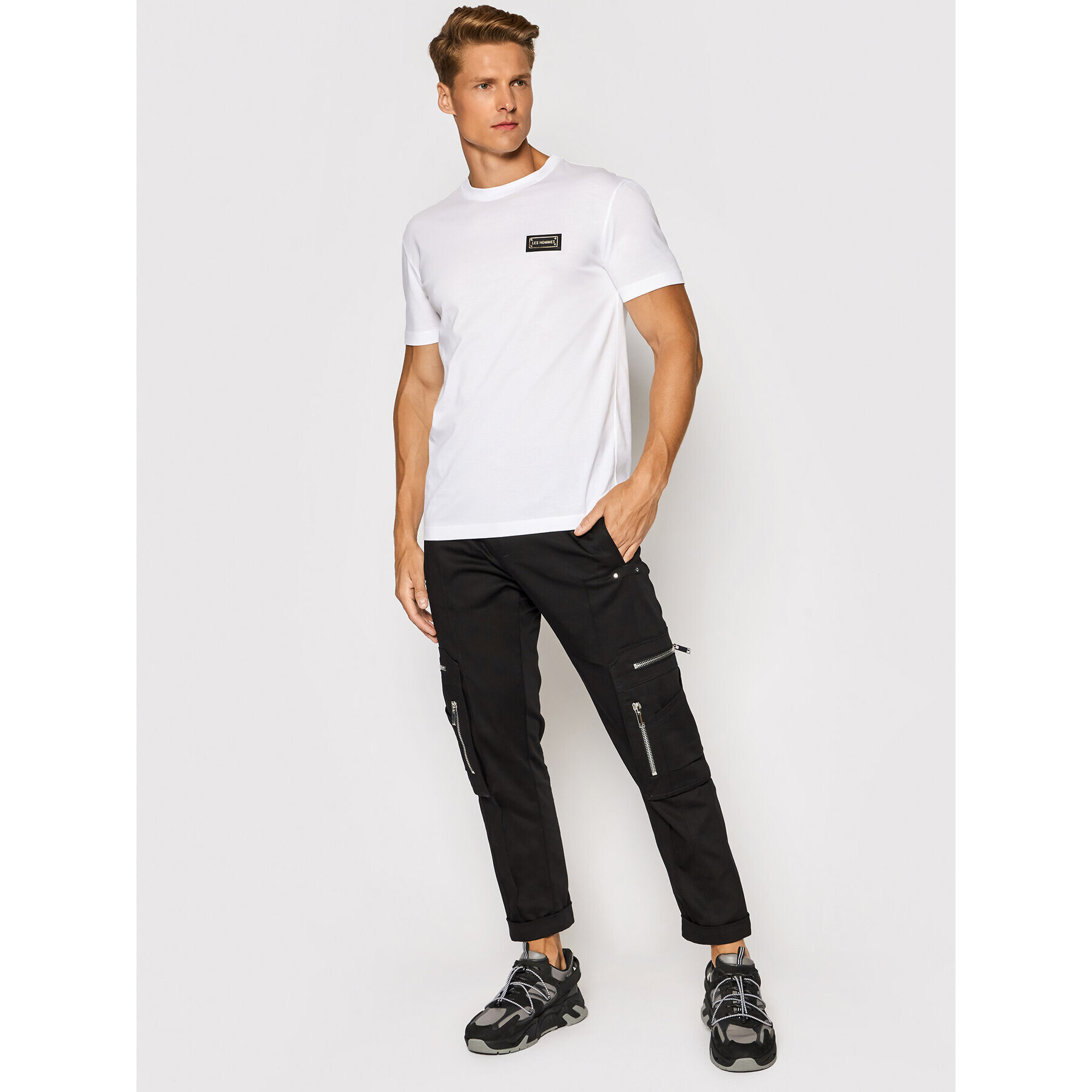 Les Hommes T-Shirt LLT100717U Bílá Regular Fit - Pepit.cz