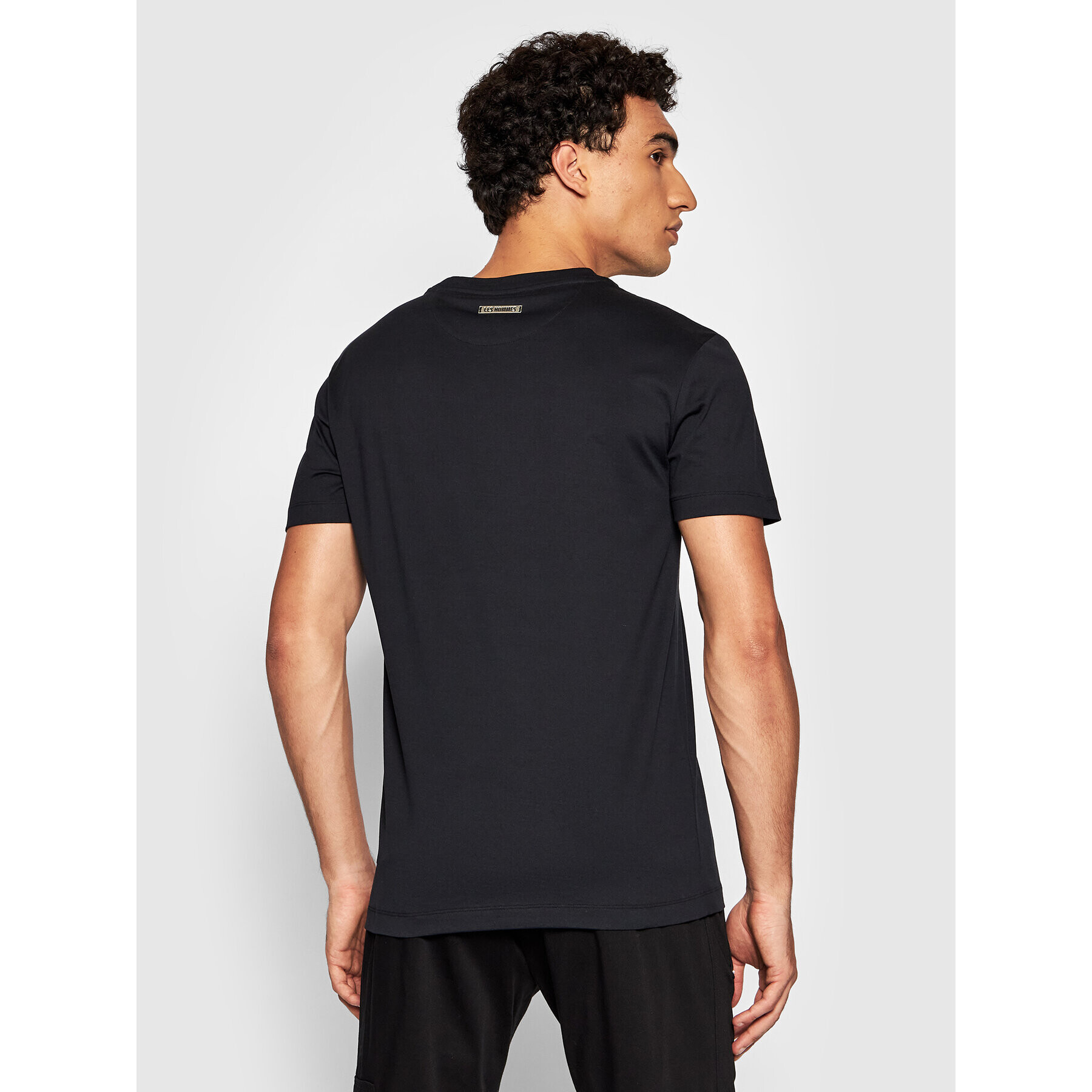 Les Hommes T-Shirt LLT204721P Černá Relaxed Fit - Pepit.cz