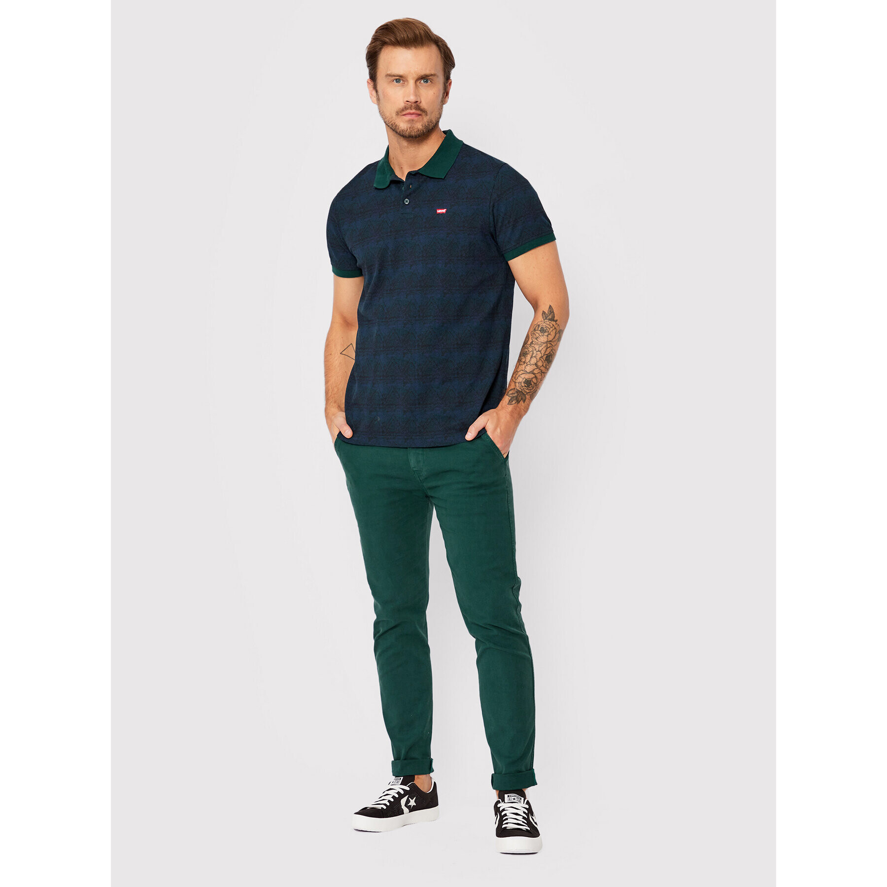 Levi's® Chino kalhoty 17199-0065 Zelená Slim Tapered Fit - Pepit.cz