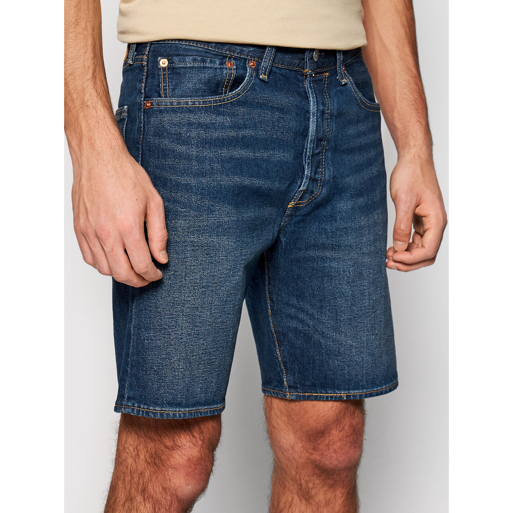 Levi's® Džínové šortky 501® Original 36512-0139 Tmavomodrá Regular Fit - Pepit.cz