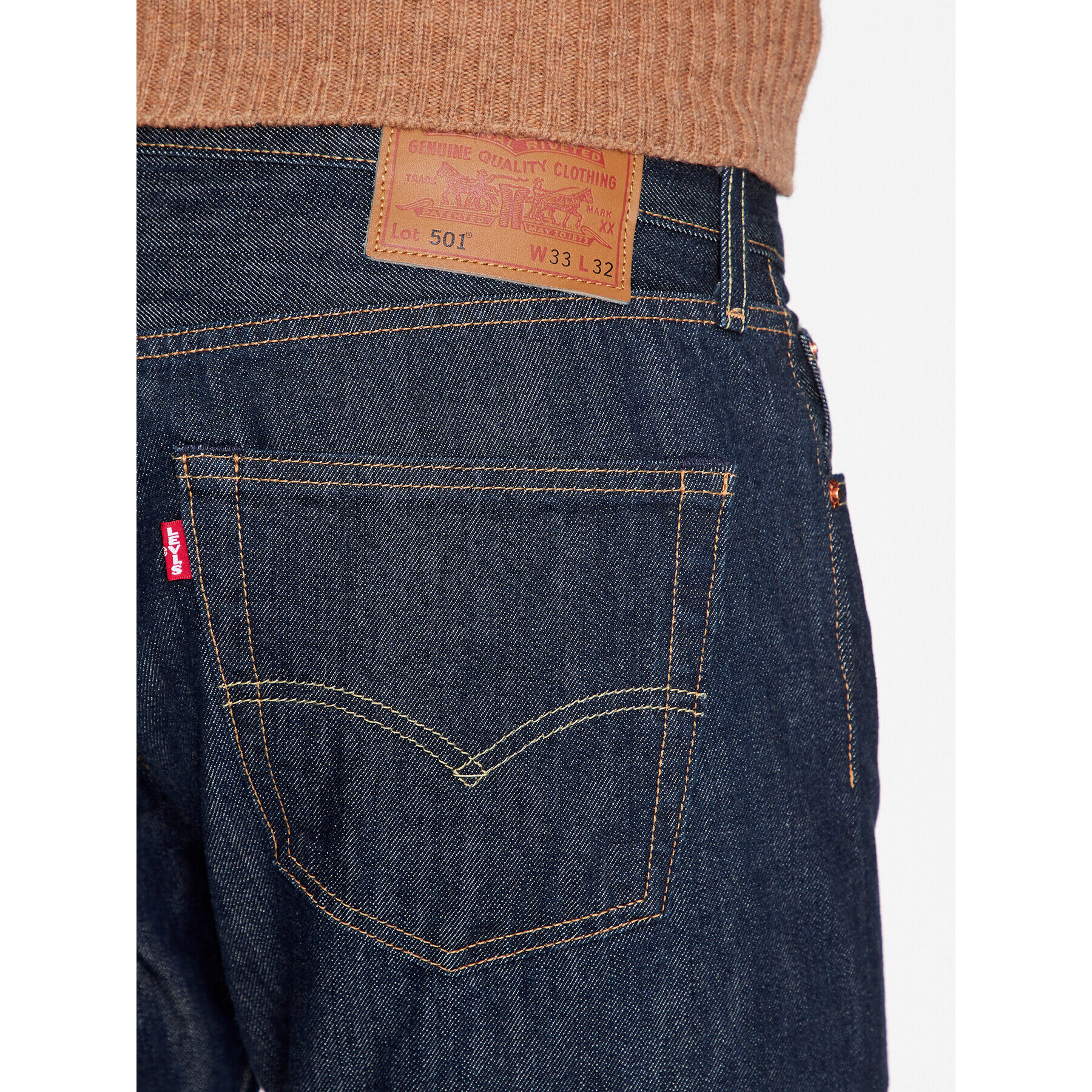 Levi's® Jeansy 501® 00501-0162 Tmavomodrá Original Fit - Pepit.cz