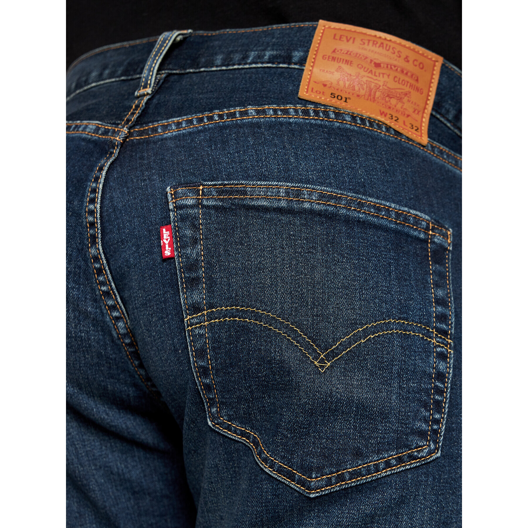 Levi's® Jeansy 501® 00501-3061 Tmavomodrá Original Fit - Pepit.cz